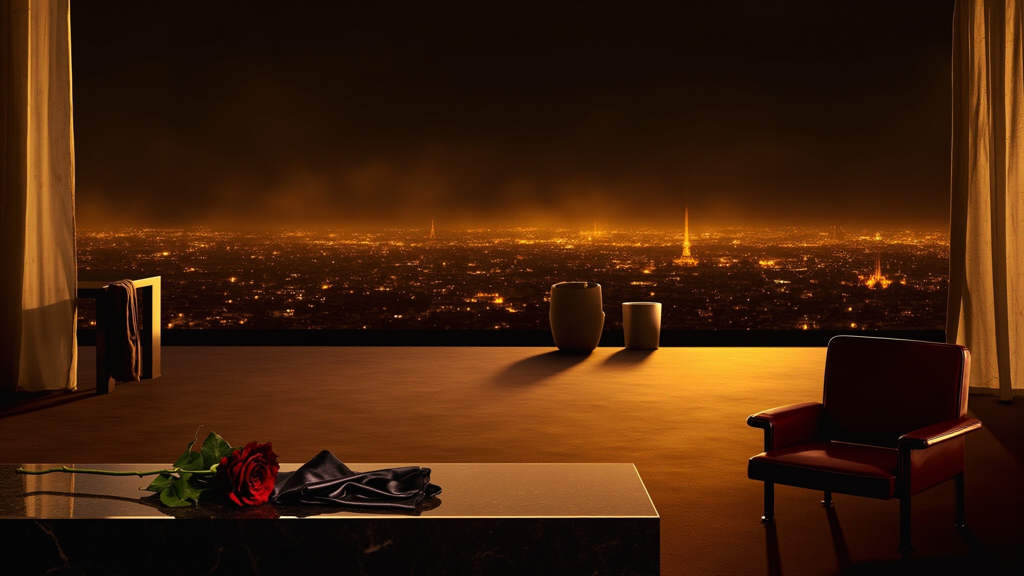 Paris Arabians Rose Leather by Montale. Atmospheric mood