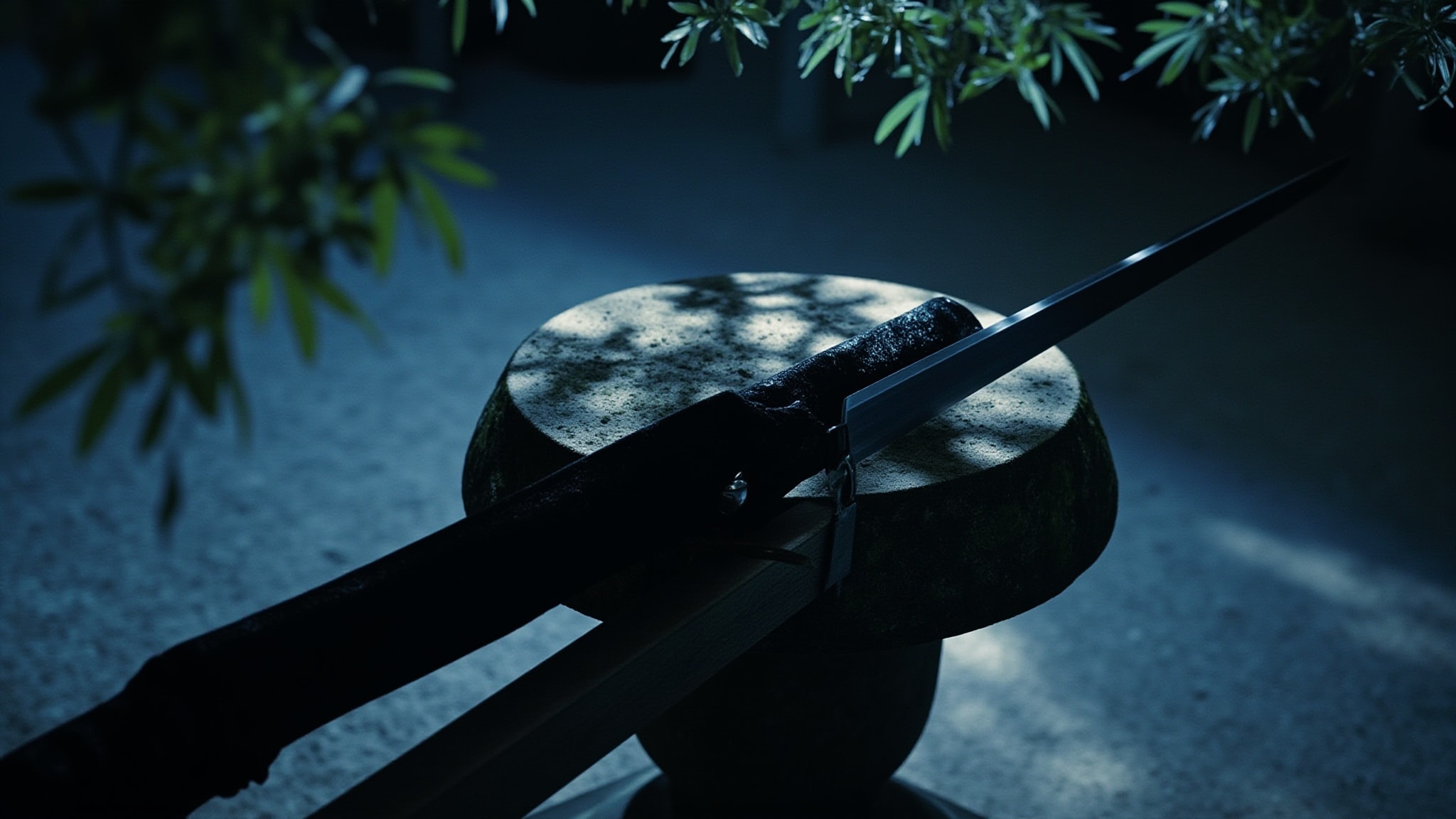 Moonlight Samurai by d'Annam. Atmospheric mood