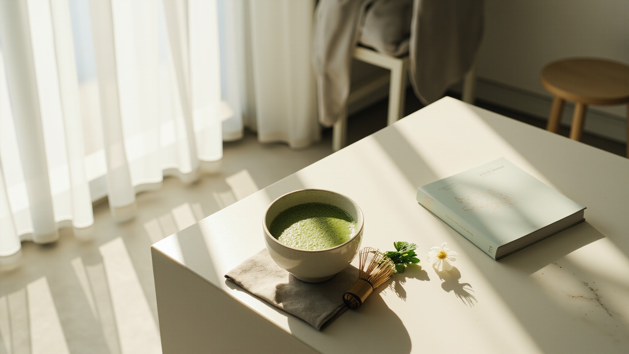 Matcha Sundays by Mykonos. Atmospheric mood