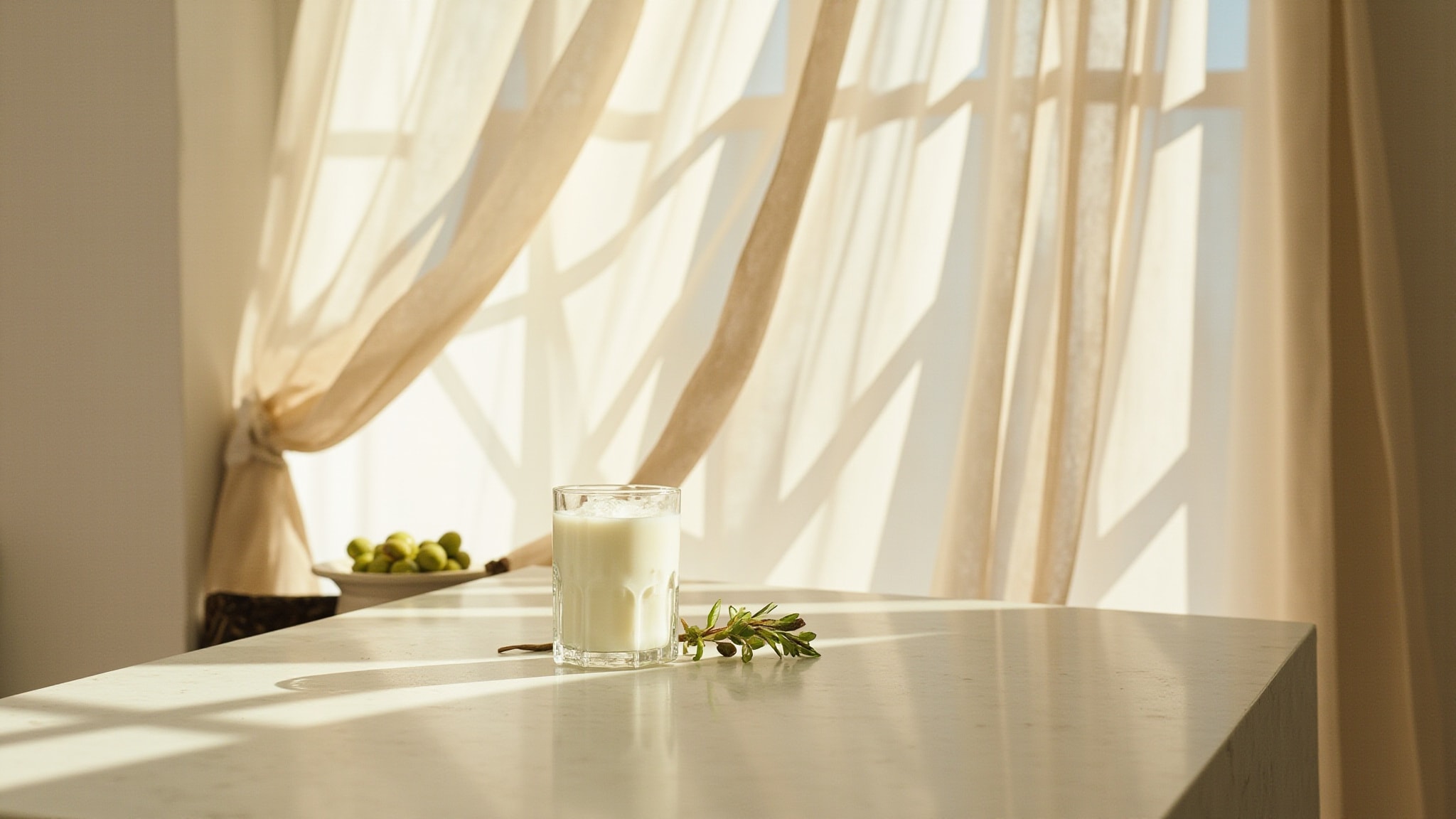 Milk Drops by Mykonos. Atmospheric mood
