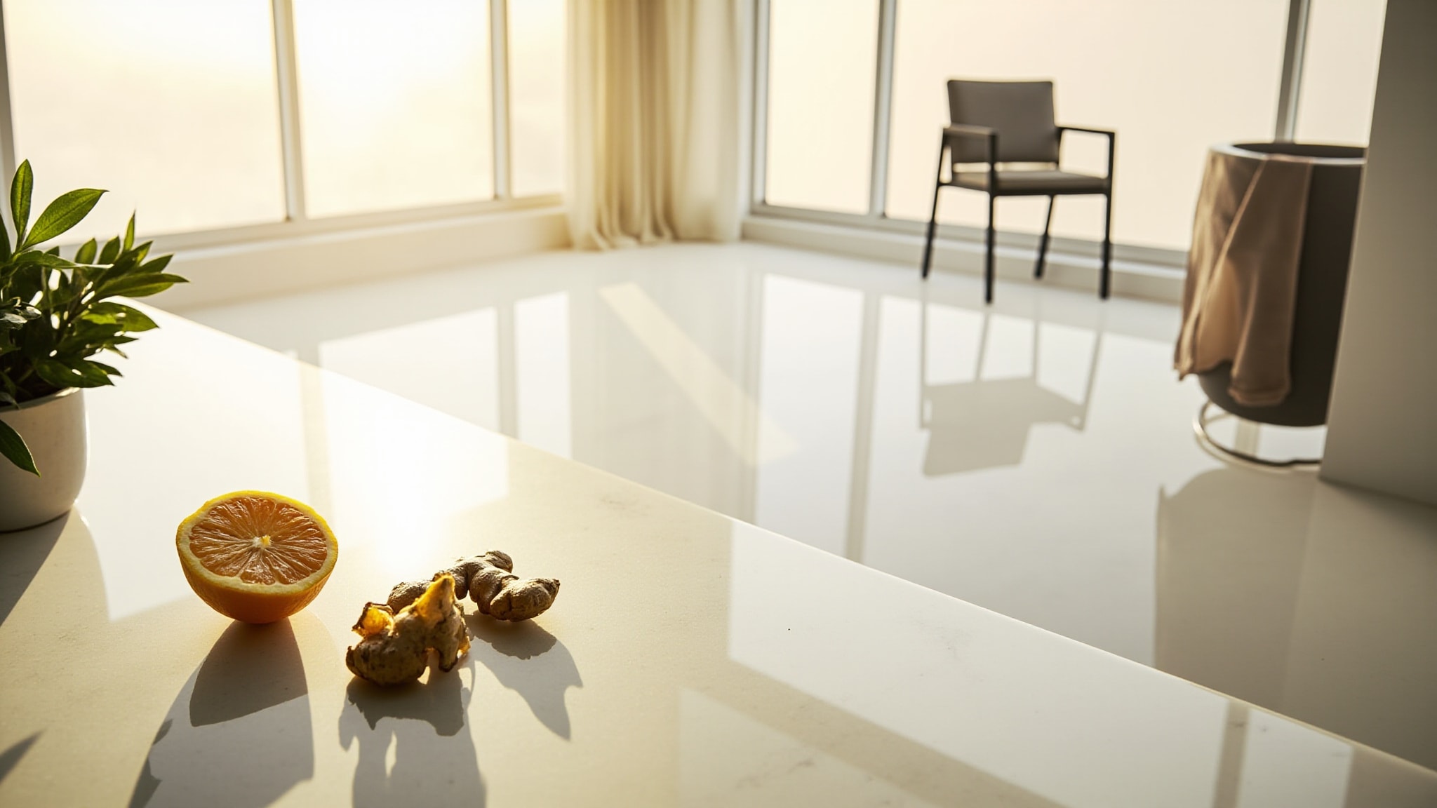 Reflection by Mykonos. Atmospheric mood