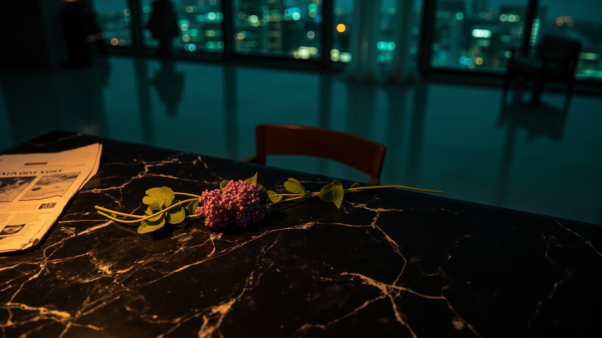 Metamorphose Lilas Night by Nadia Z. Atmospheric mood