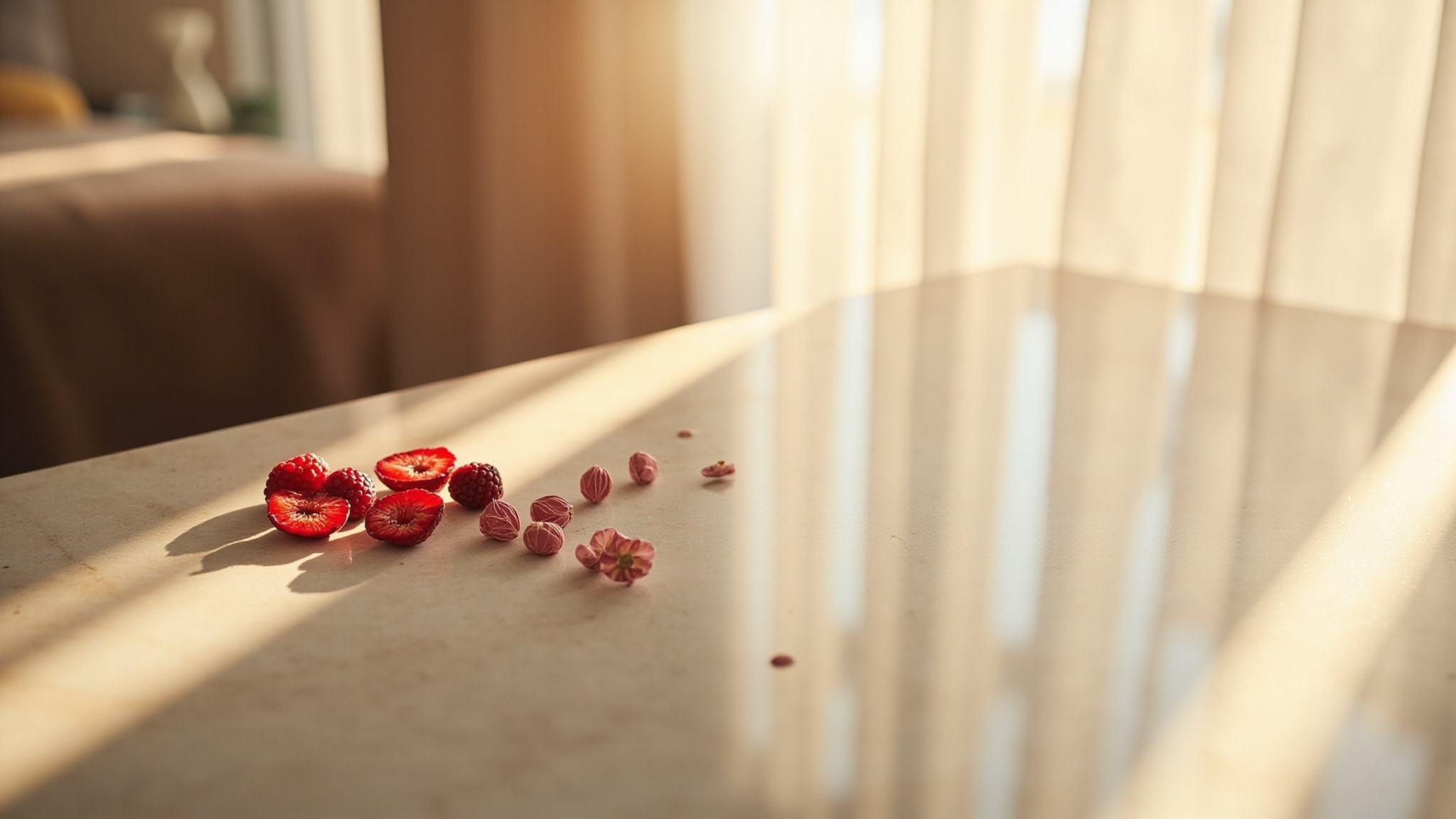 Framboesa e Pimenta Rosa by Natura. Atmospheric mood