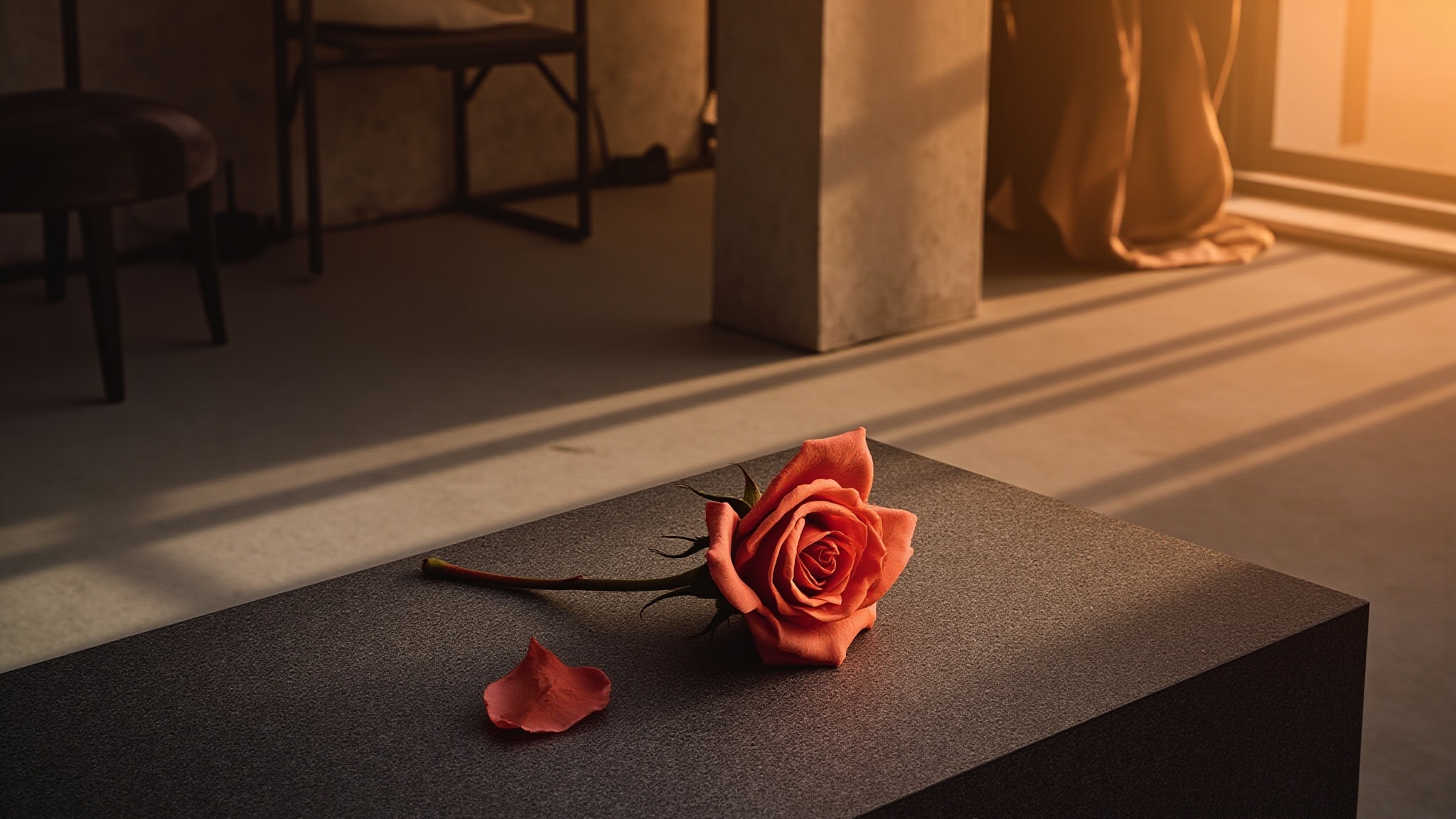 Flowers for men: Rose by Neil Morris. Atmospheric mood