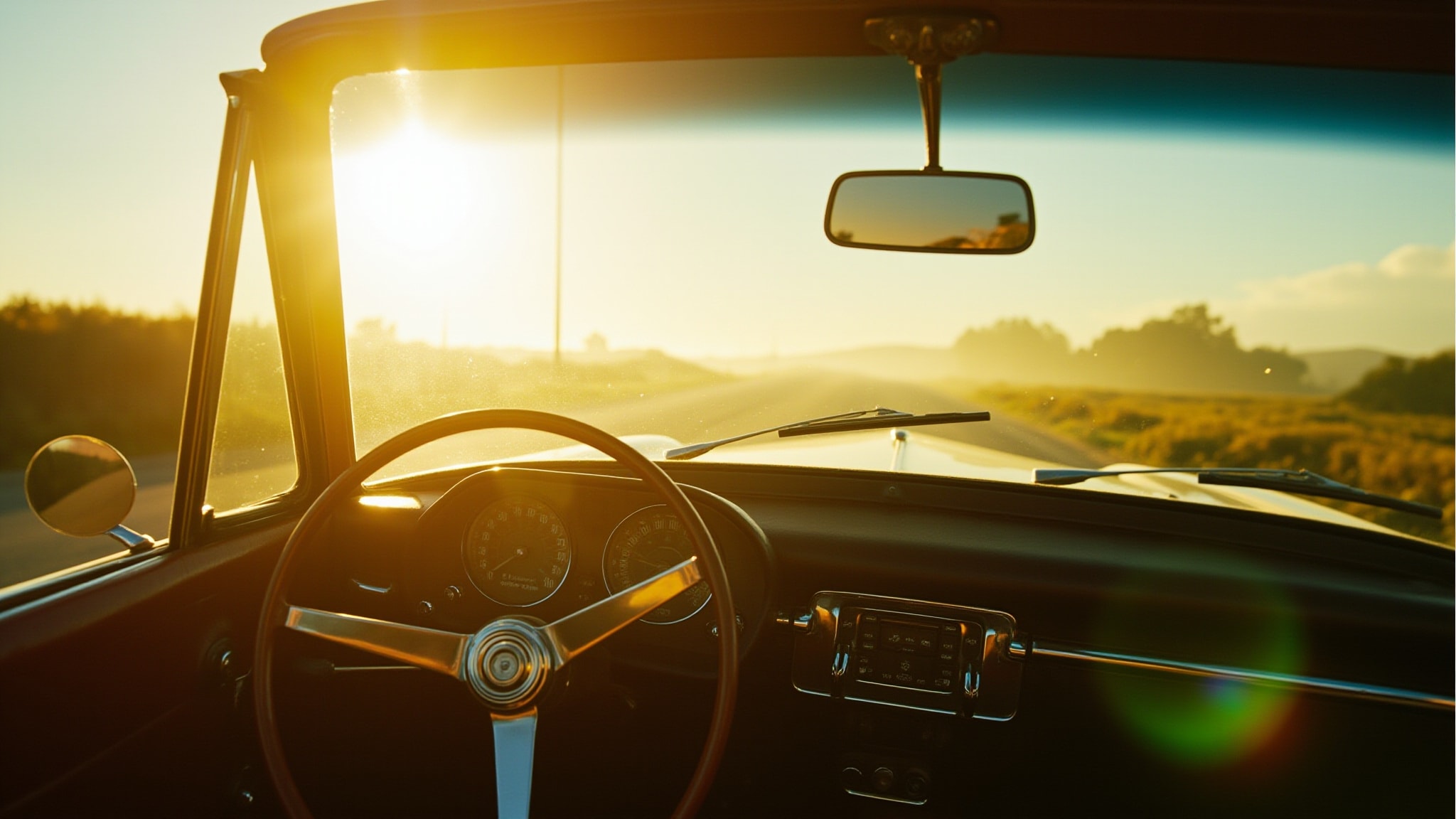 Open Road by Coach. Atmospheric mood