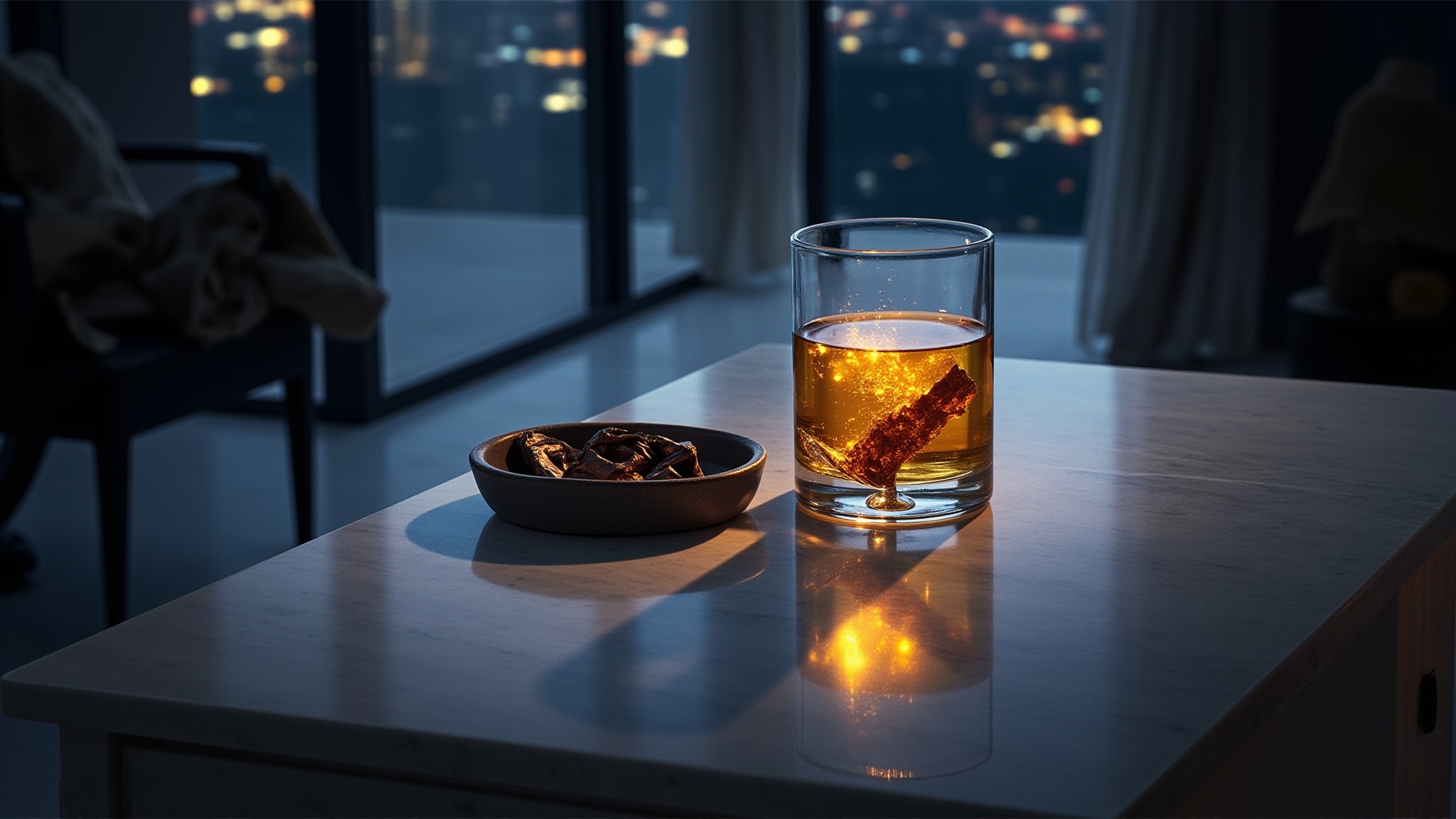 M’Eau Joe No 3 - Hollywood Whiskey Fragrance by Opus Oils. Atmospheric mood