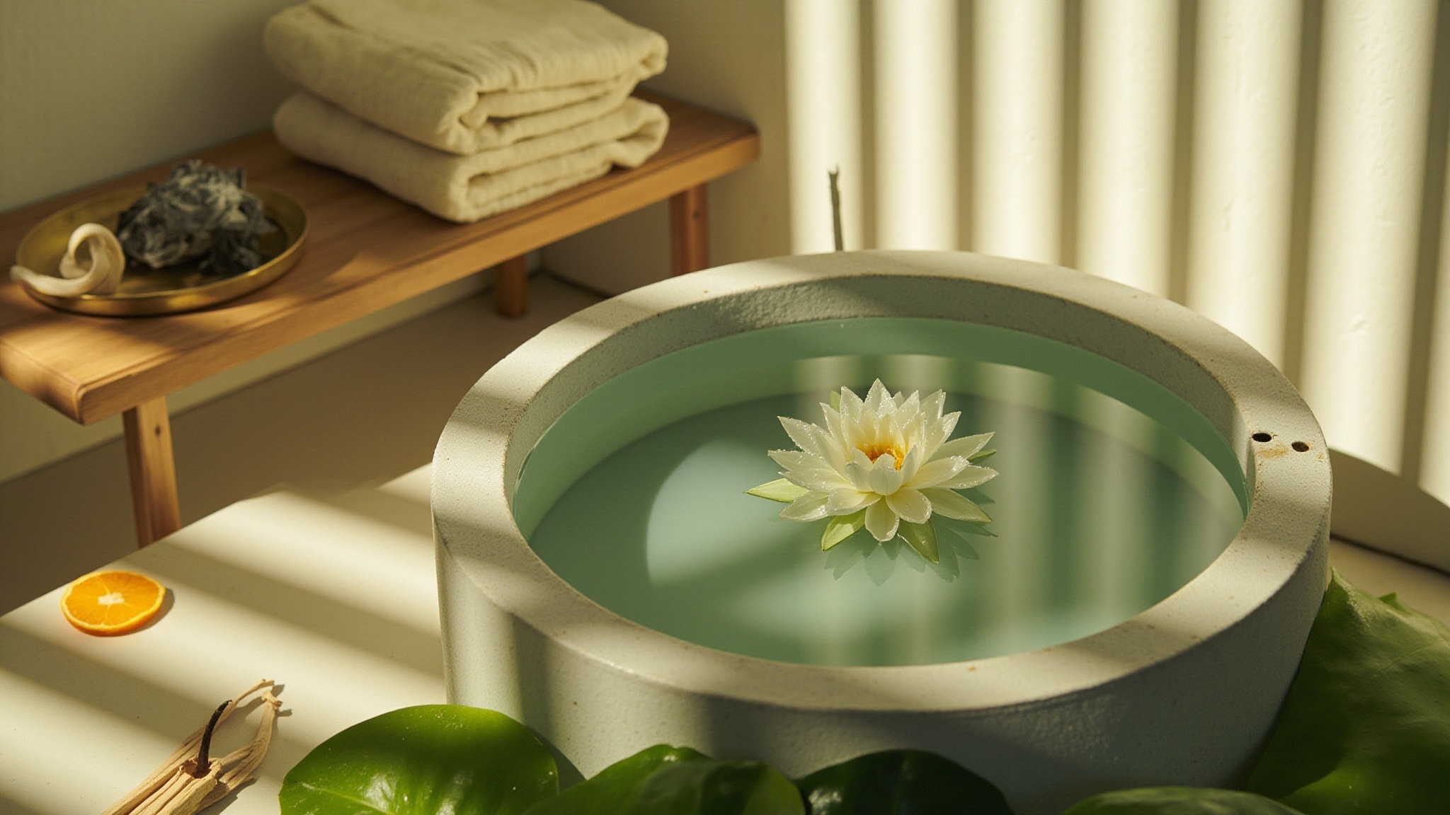 Amazonian Water Lily by Origen. Atmospheric mood