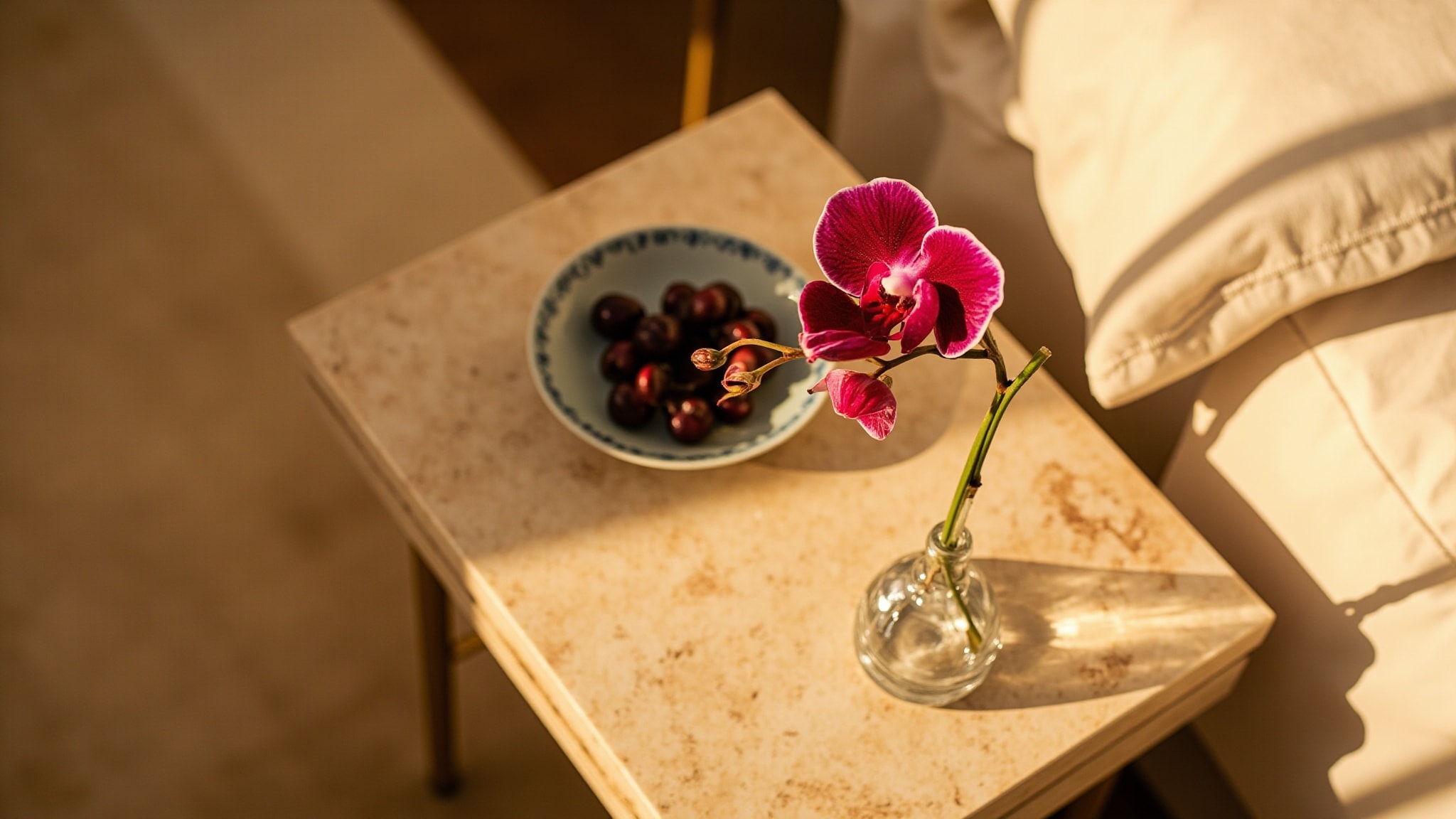 Red Orchid by Oscar de la Renta. Atmospheric mood