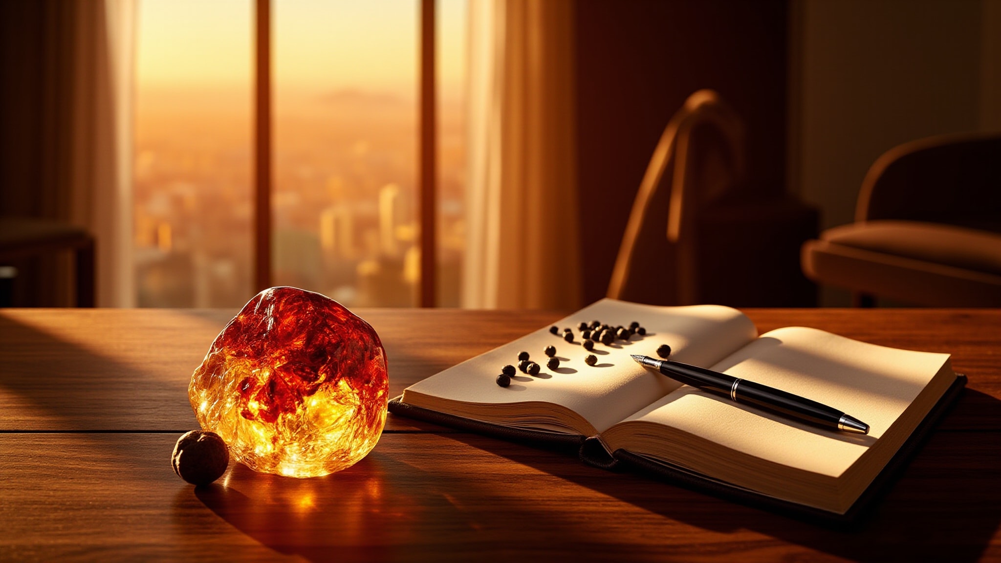 Red Amber by Pascal Morabito. Atmospheric mood