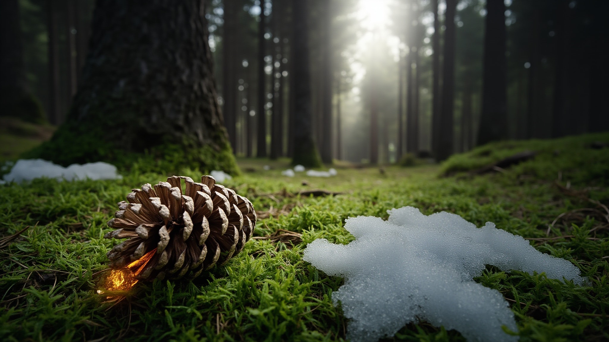 Pine by Stora Skuggan. Atmospheric mood
