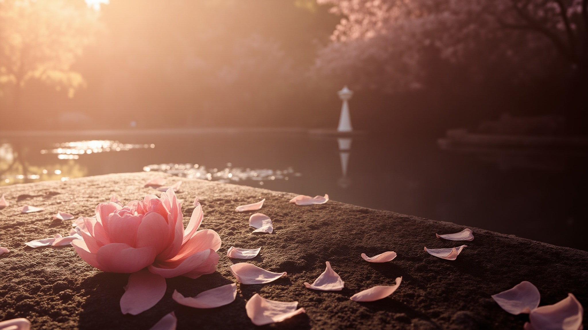 Pink Diamond Sakura by Ibraheem AlQurashi. Atmospheric mood
