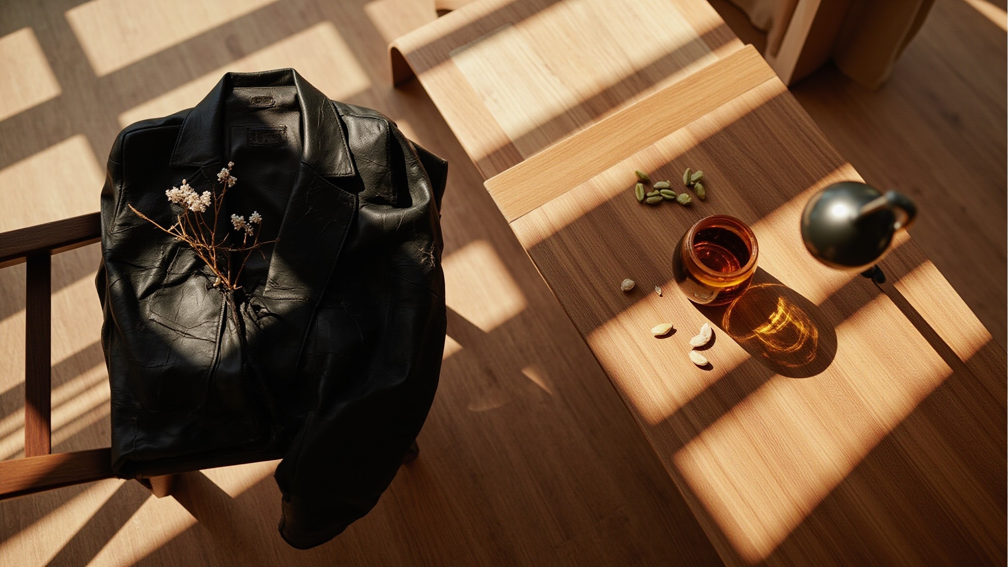 Leather Essenza by Pocket Scents. Atmospheric mood