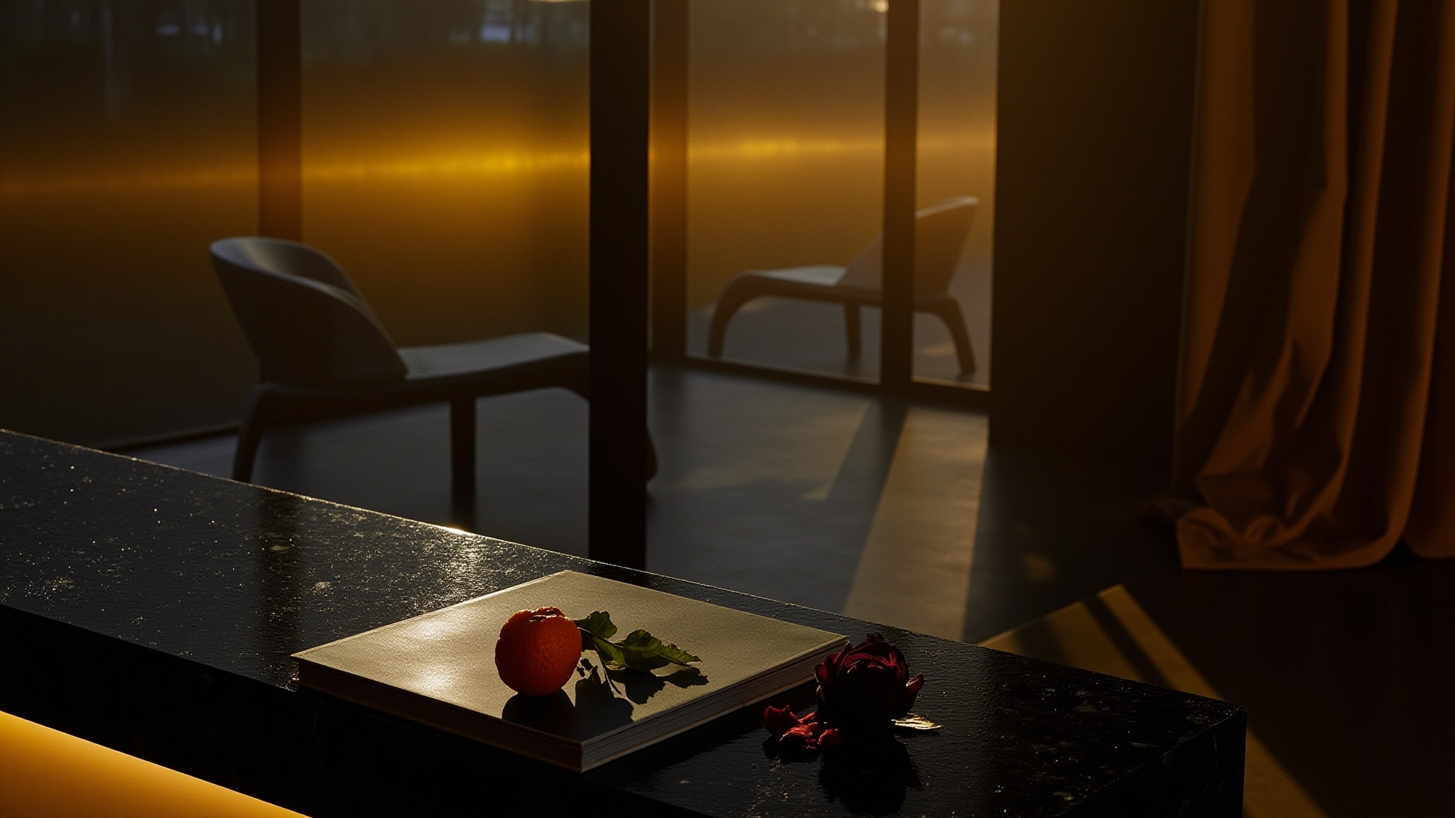 Nuit sans Lune by Pouchard. Atmospheric mood