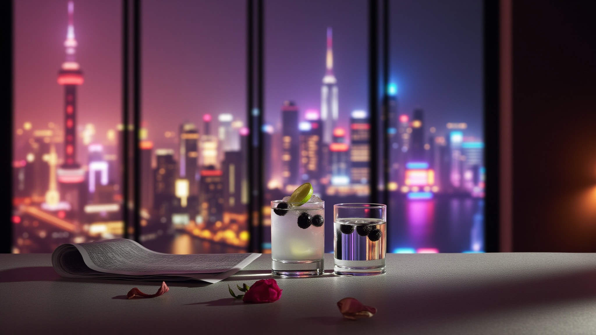 Shanghai's smoke to the soul, rolling with DRY GIN by Proad. Atmospheric mood