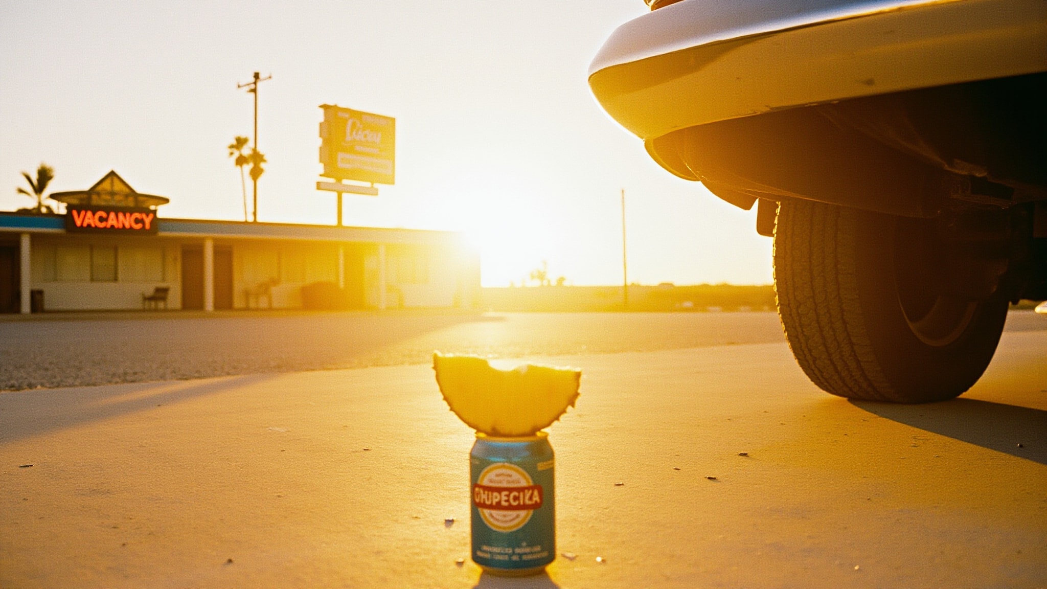 From Coast to Coast by Route 66. Atmospheric mood