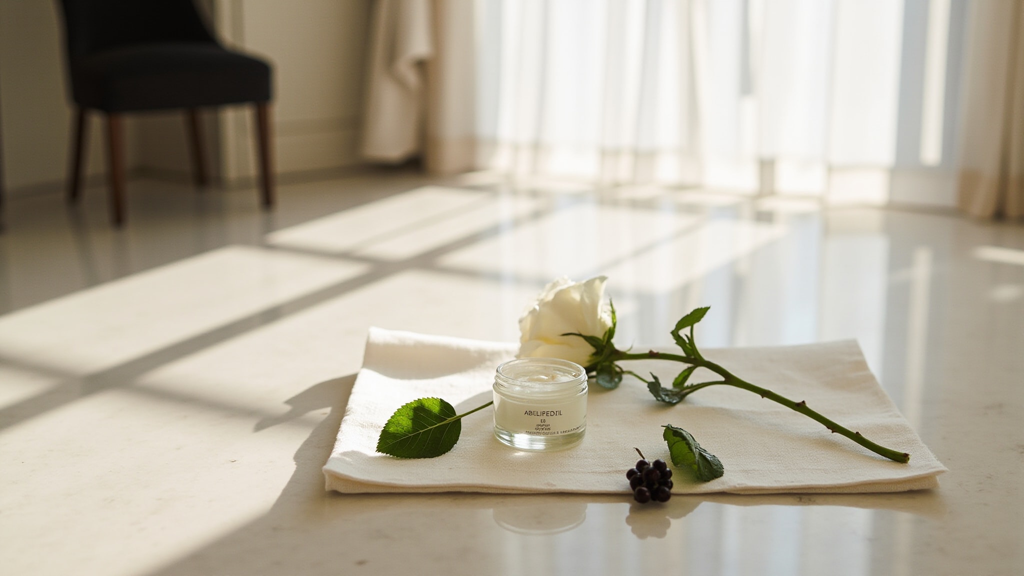 Ne Des Roses Skincare Eau de Parfum by Sabe Masson. Atmospheric mood
