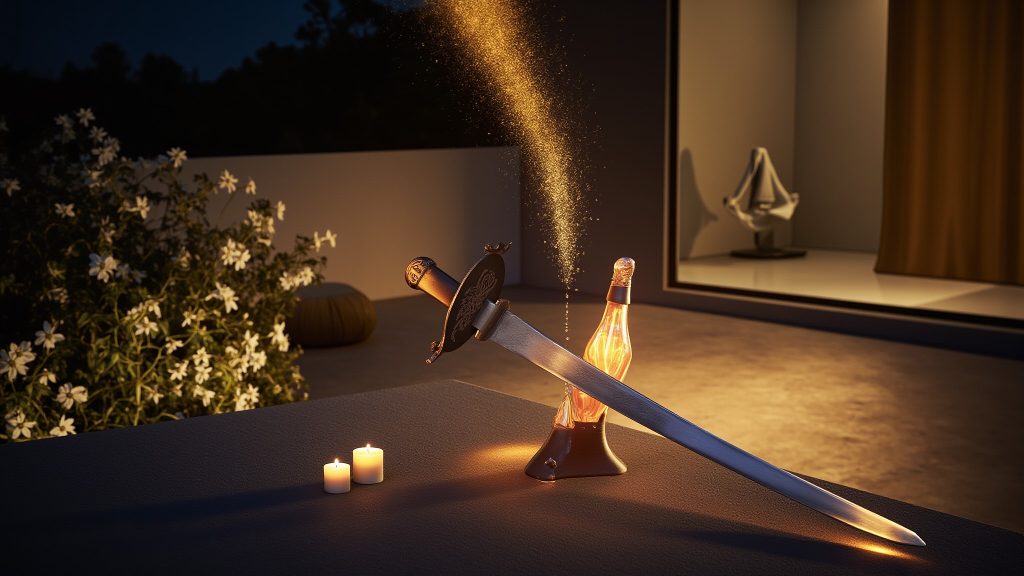 Sabrage by Anomalia Paris. Atmospheric mood