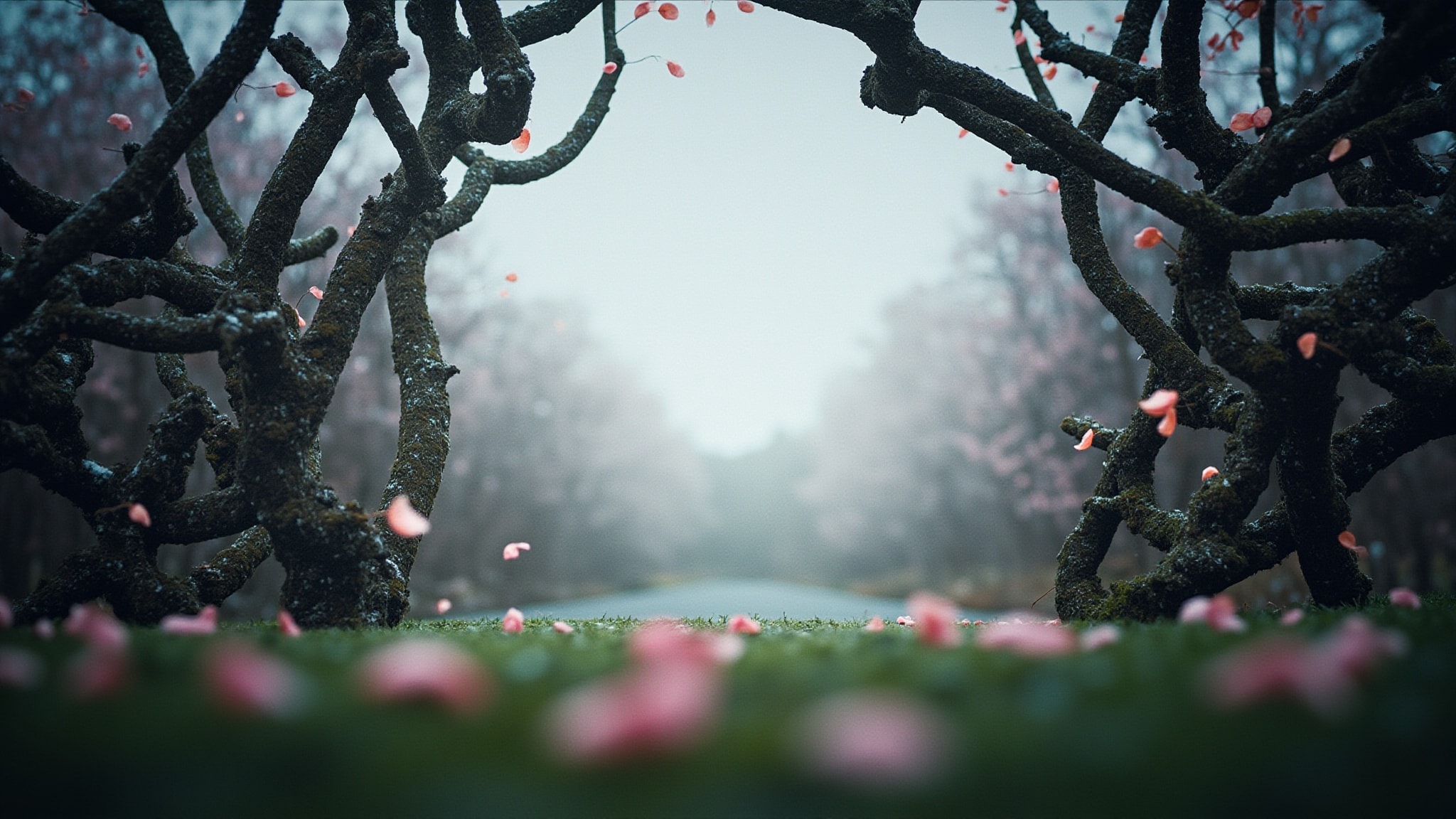 Sakura Snow by d'Annam. Atmospheric mood