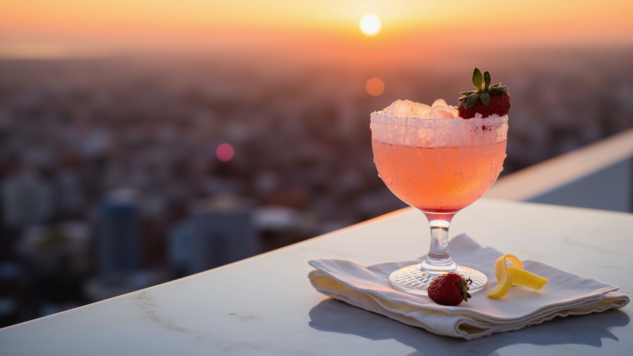 Strawberry Daiquiri by Sapil. Atmospheric mood
