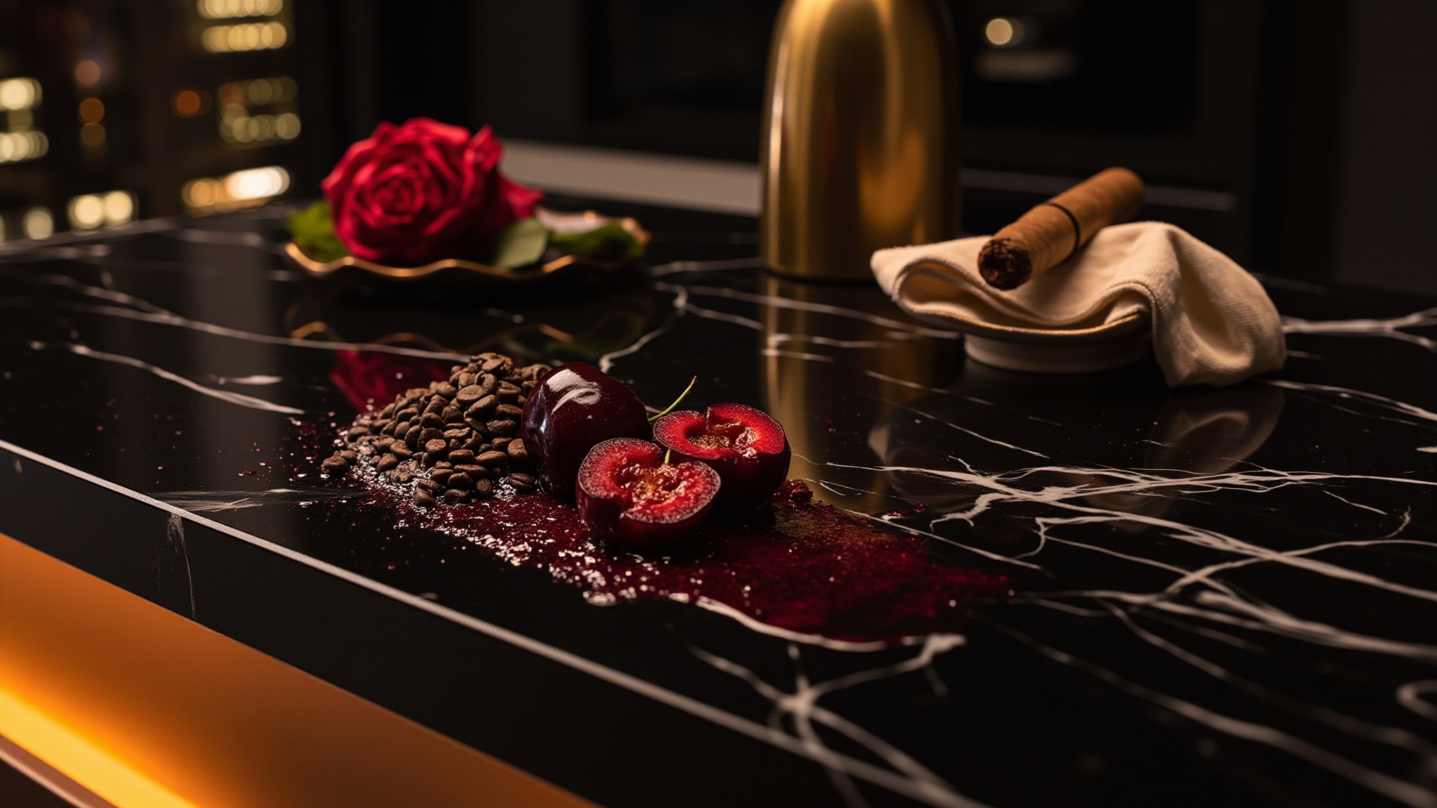 Rose Bourbon Coffee by Sensxsent Parfums. Atmospheric mood