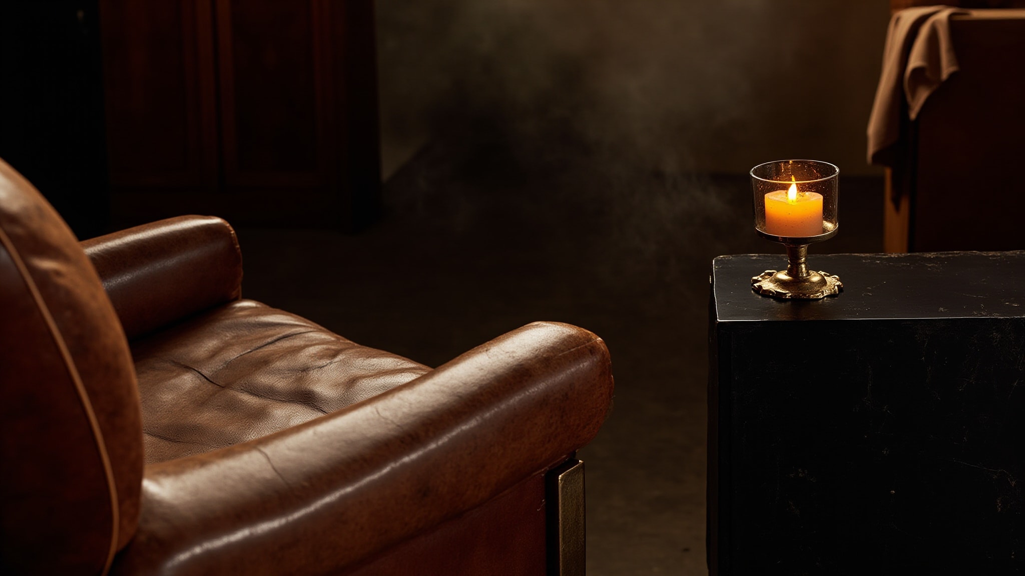 Blacks Club Leather by Shay & Blue London. Atmospheric mood