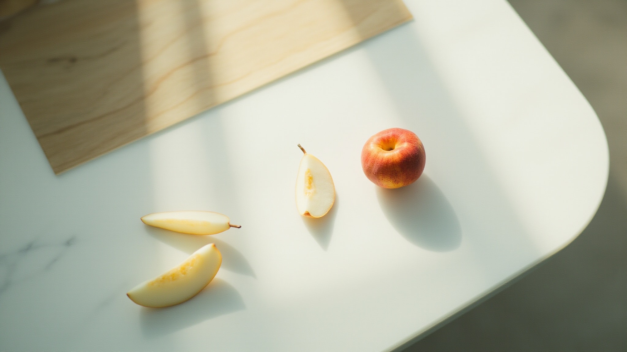 Peach & Pear by Sholayered. Atmospheric mood