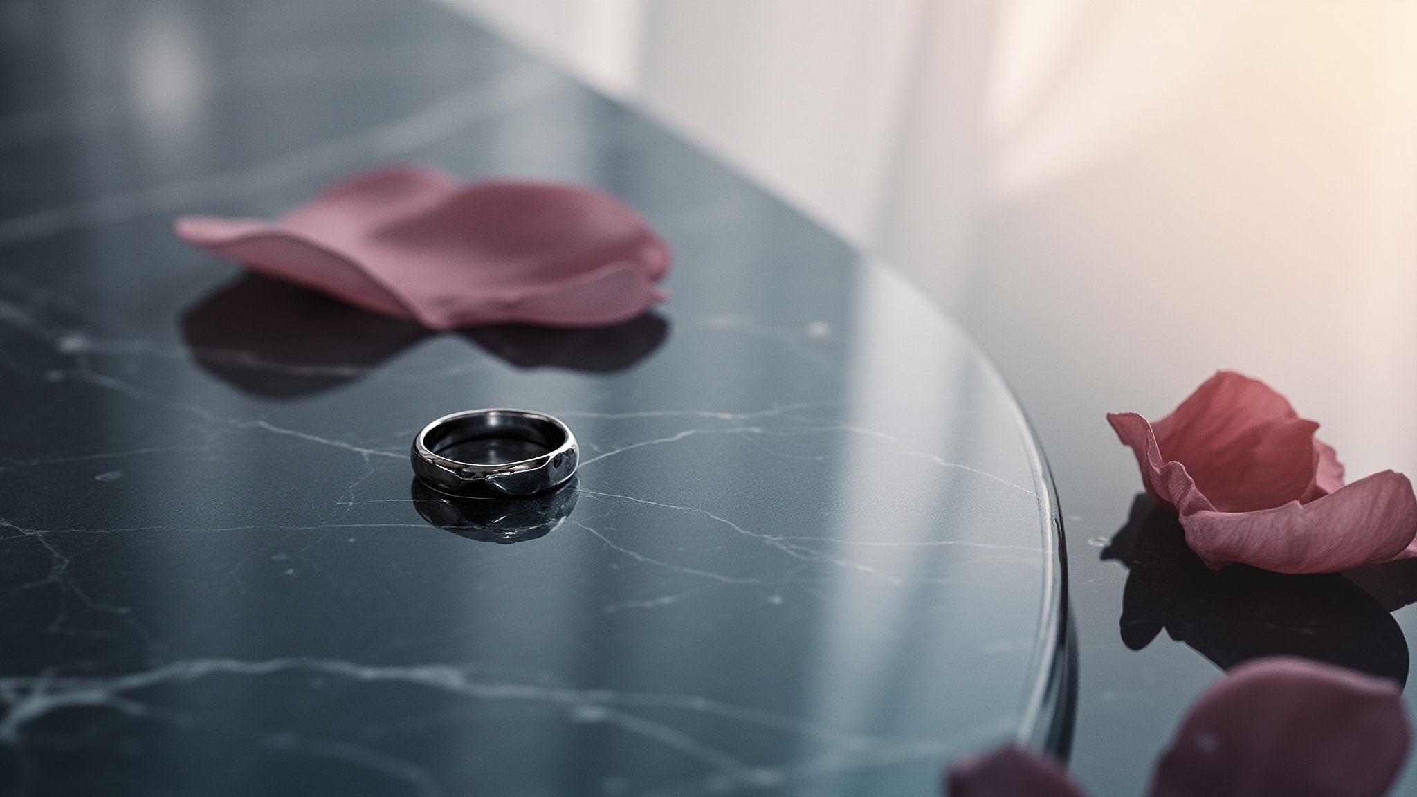 Silver Ring by Red Pearl. Atmospheric mood
