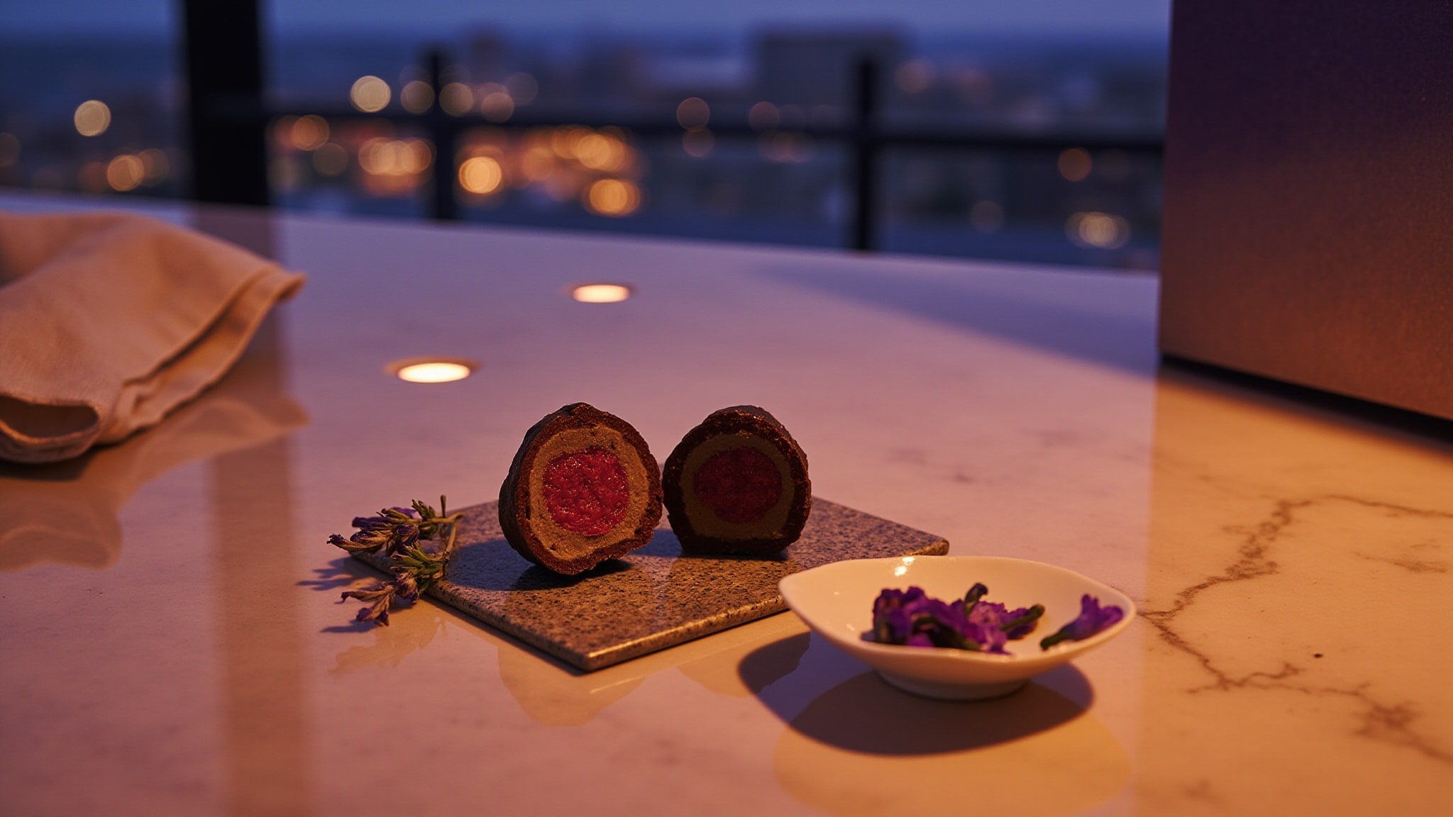 Lavender Raspberry Truffle by Solstice Scents. Atmospheric mood