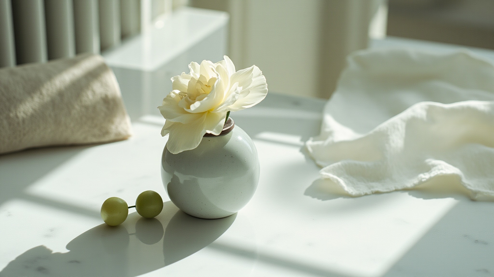 White Camellia by St. John. Atmospheric mood