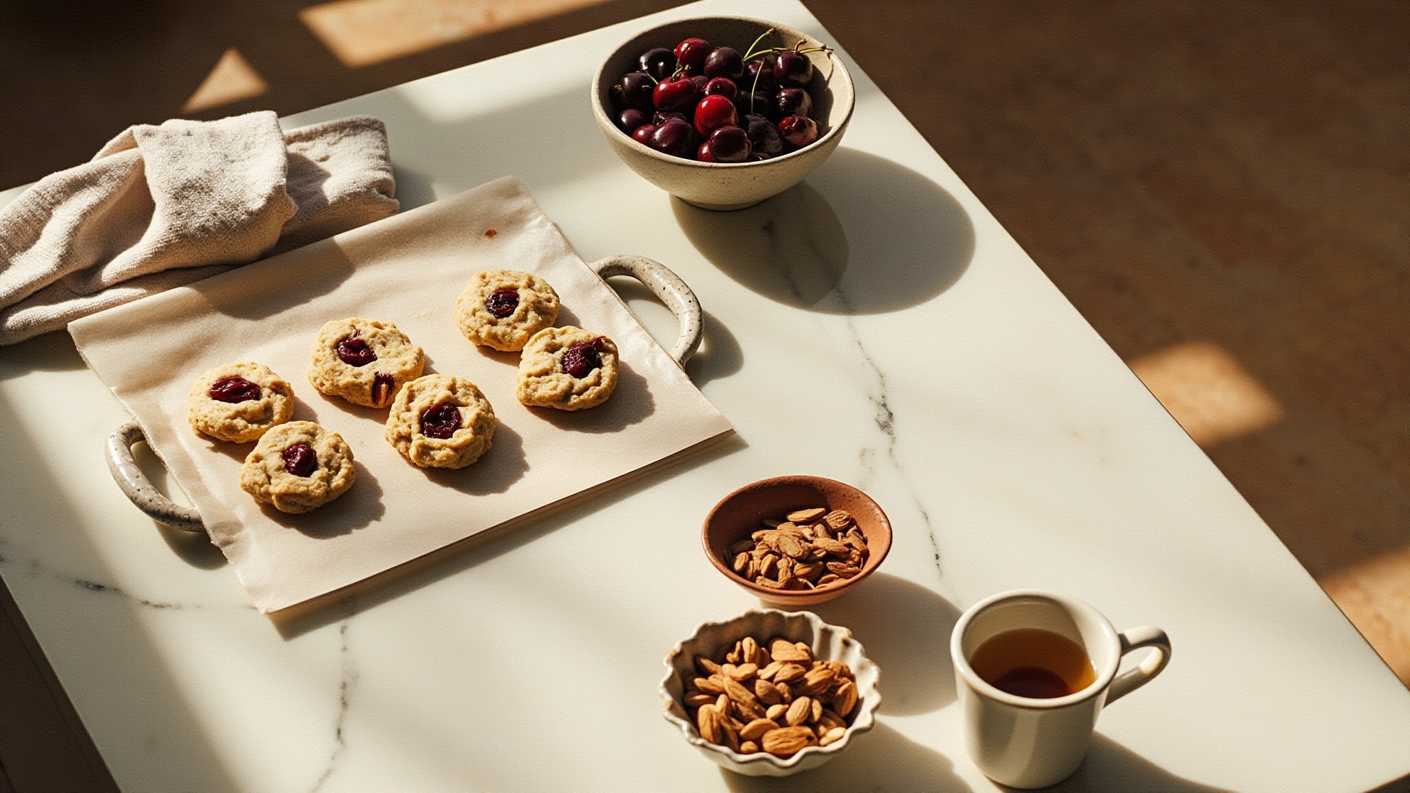 Cherry Almond Cookie by Sucreabeille. Atmospheric mood