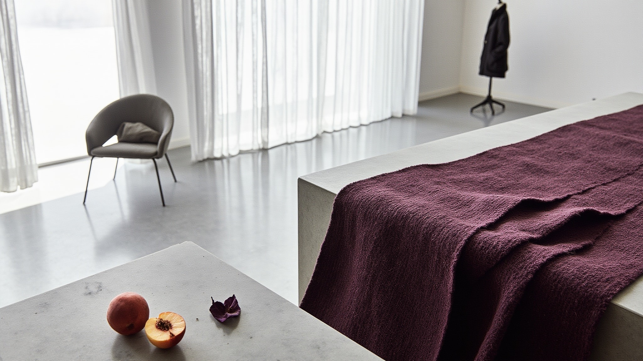 Purple Tweed by Talbot Runhof. Atmospheric mood