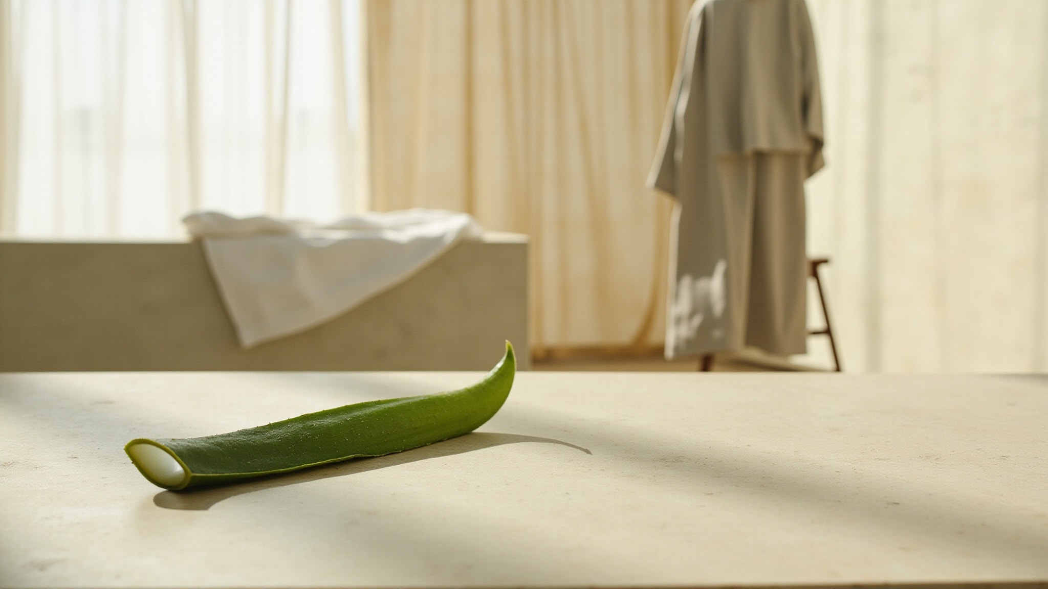 Aloe & Soft Linen by The Body Shop. Atmospheric mood