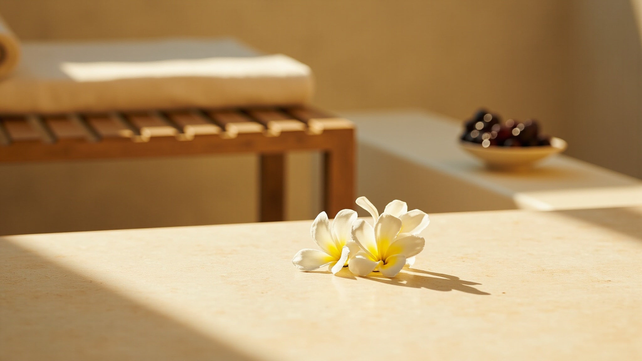 Jasmine & White Frangipani by The Body Shop. Atmospheric mood