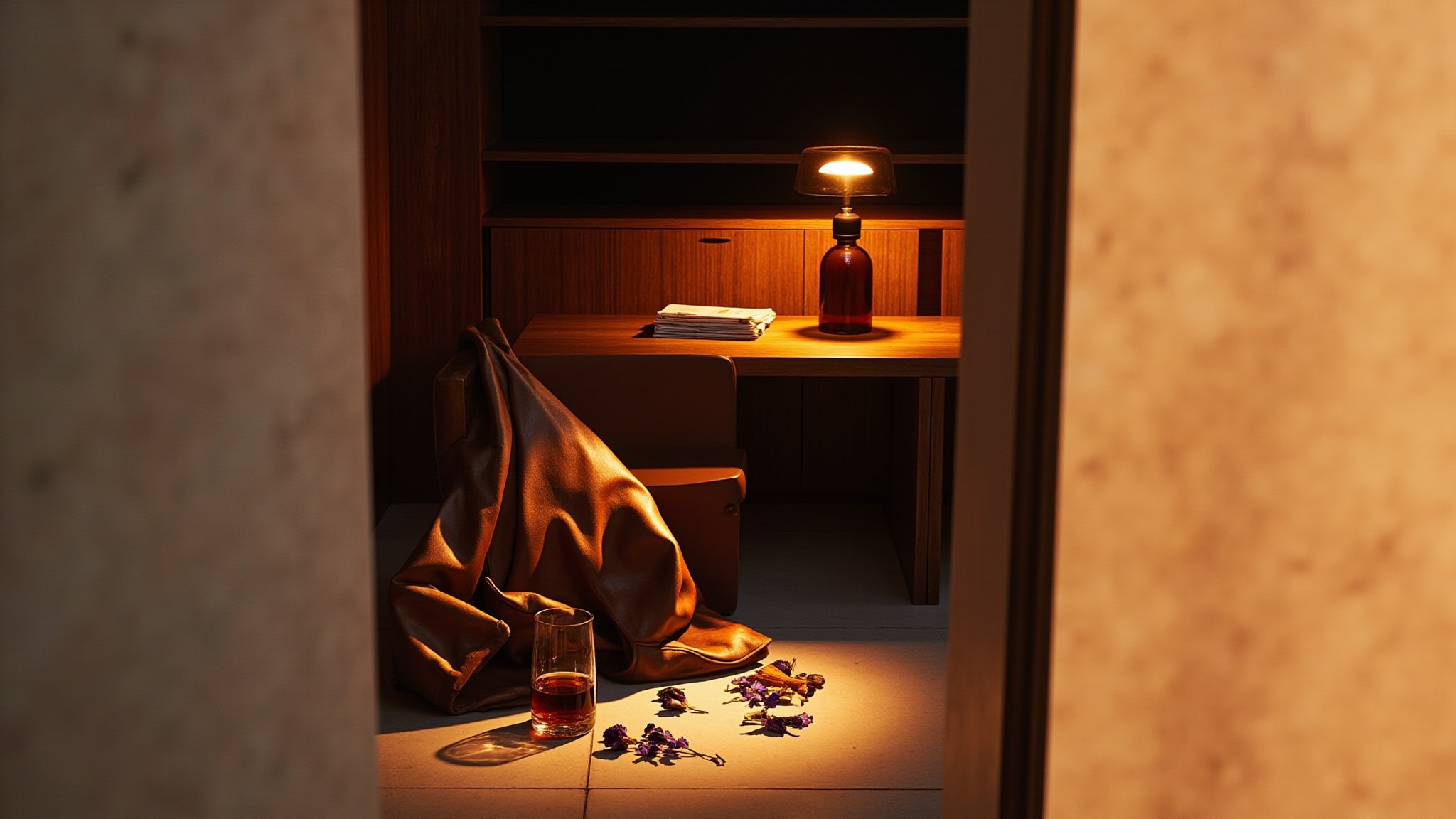 Aged Leather Of Santal's 33 by The Dua Brand. Atmospheric mood