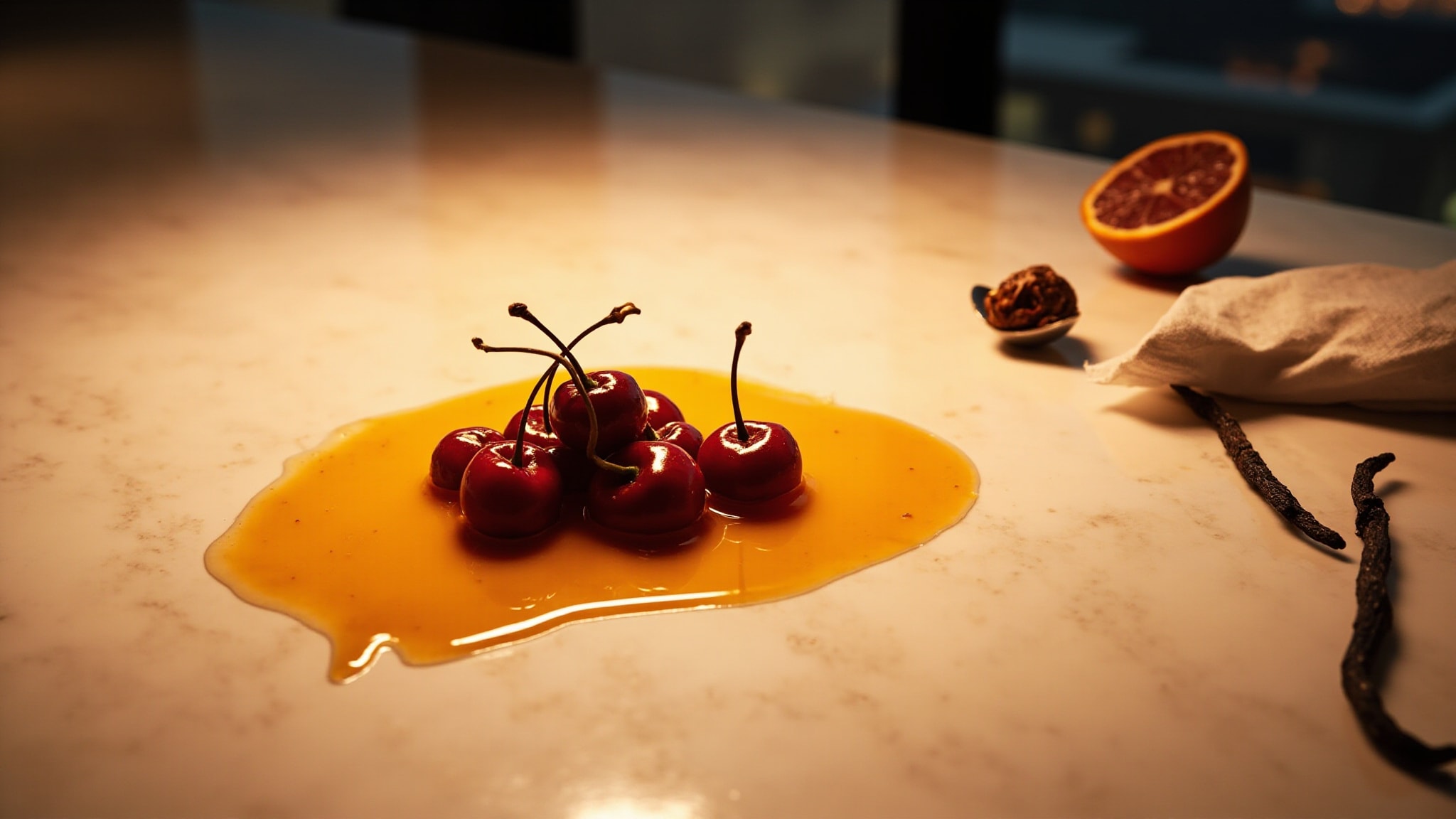 Caramel Cherry Delight by The Dua Brand. Atmospheric mood