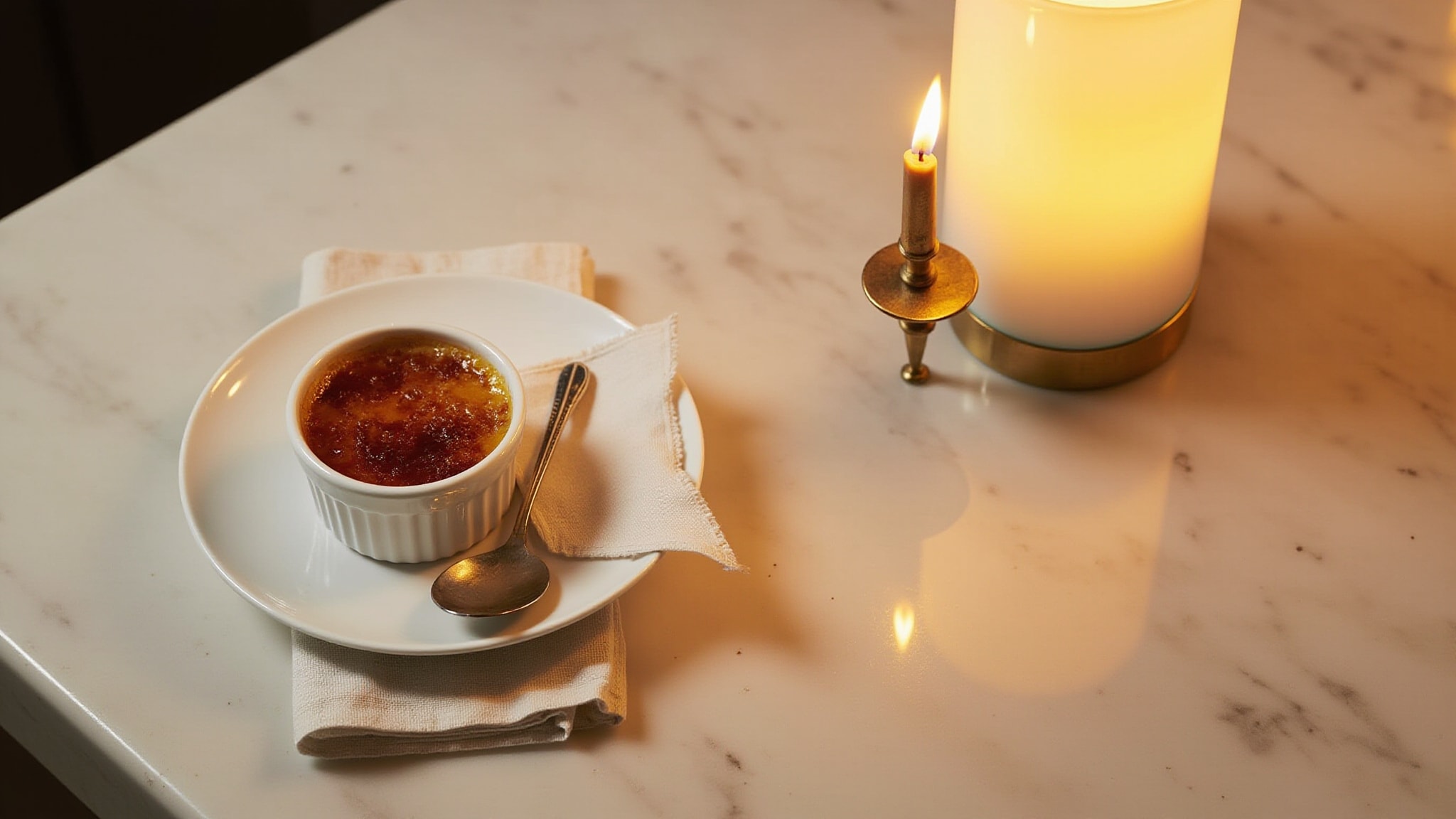 Caramel Crème Brûlée by The Dua Brand. Atmospheric mood
