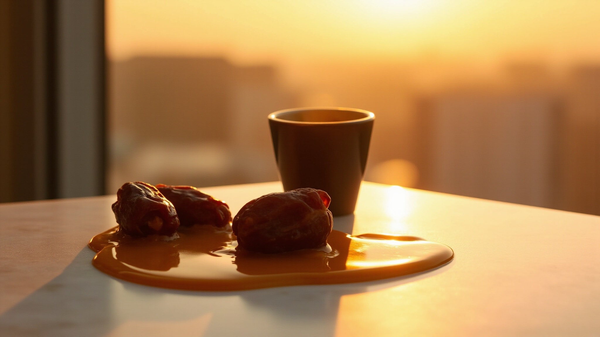 Caramelized Dates by The Dua Brand. Atmospheric mood