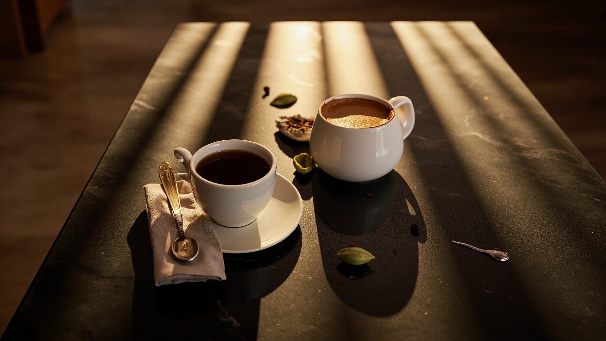 Cardamom Chai by The Dua Brand. Atmospheric mood