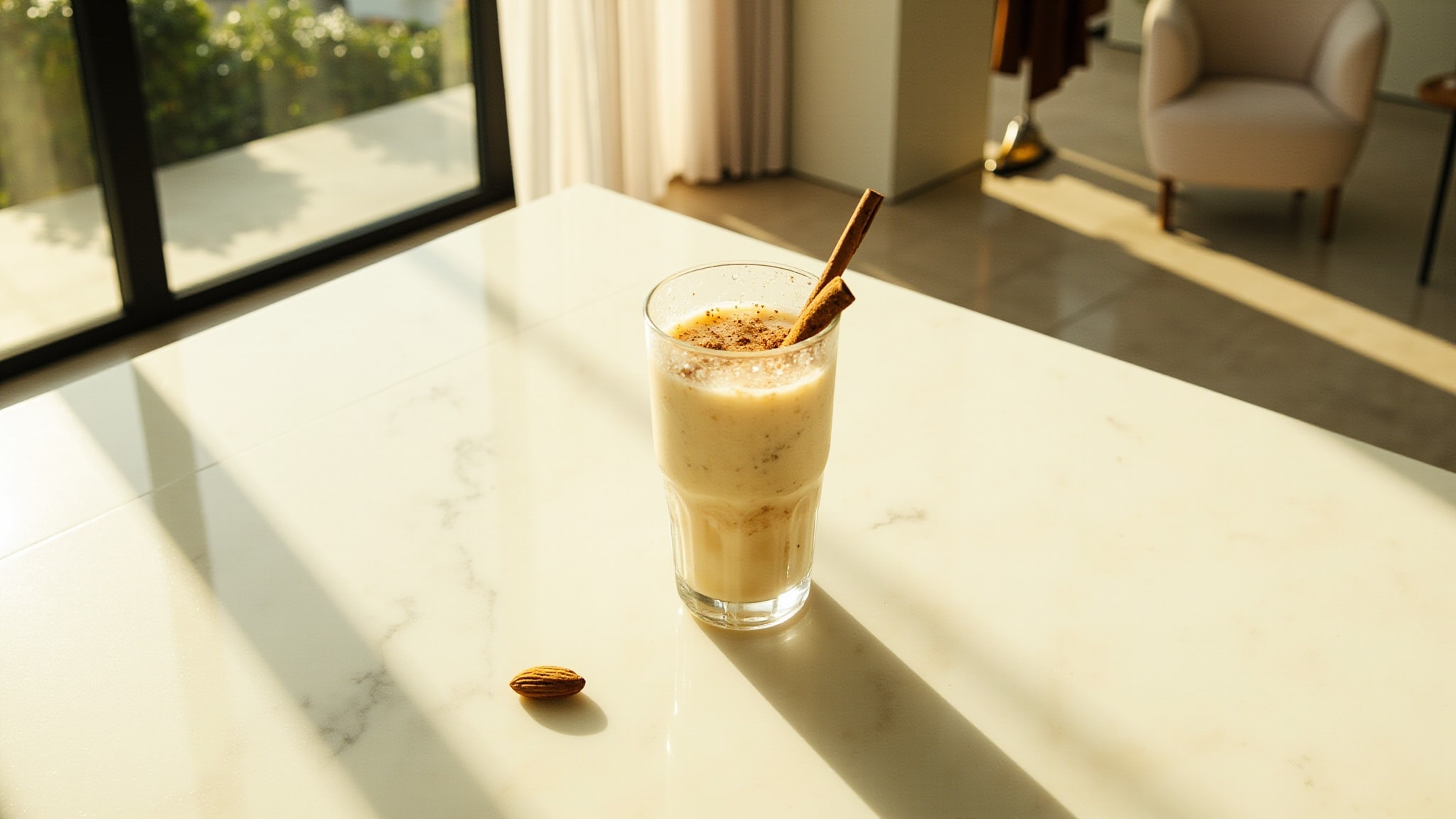 Chilled Horchata by The Dua Brand. Atmospheric mood