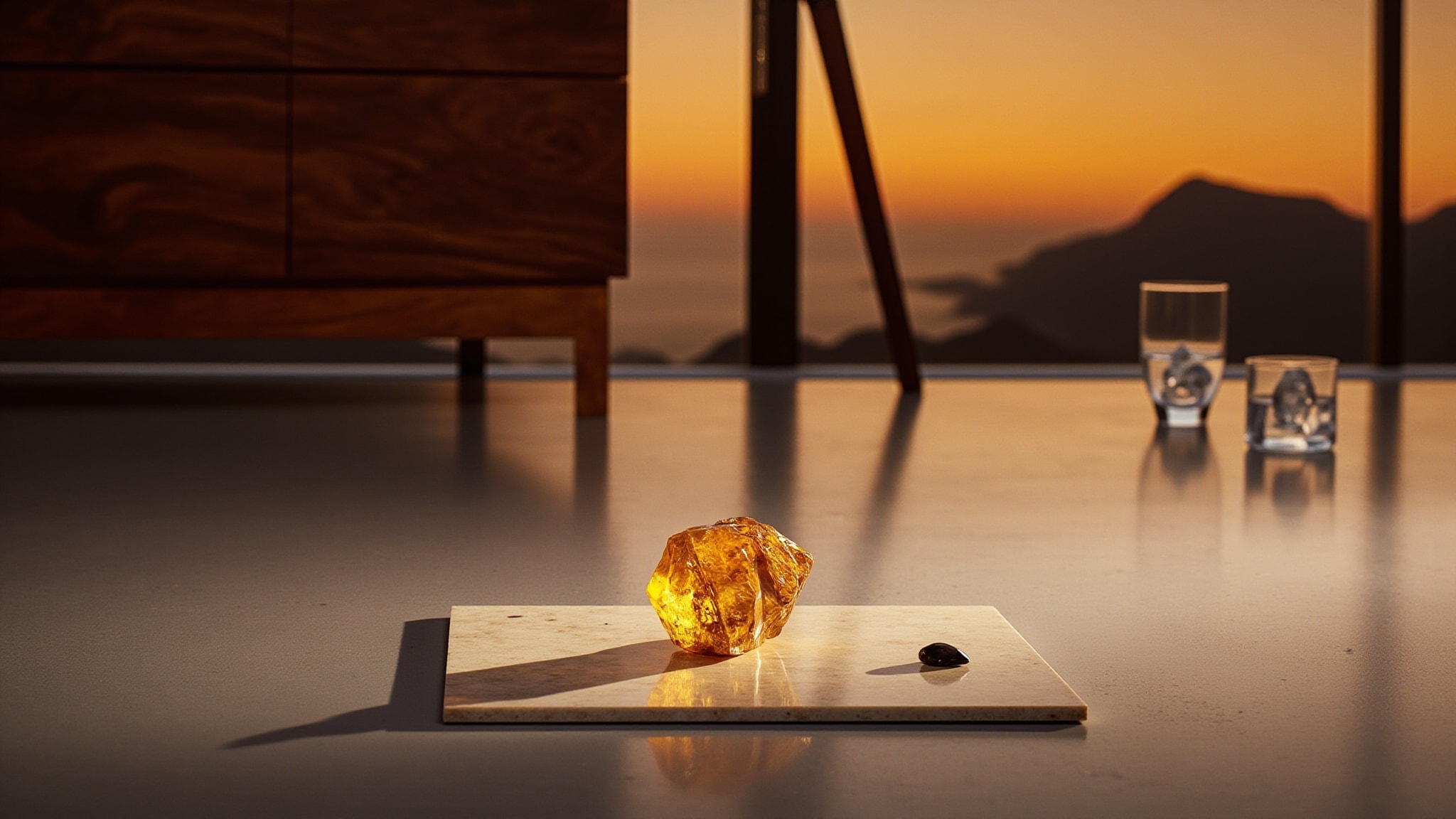 Chromatic Amber by The Dua Brand. Atmospheric mood