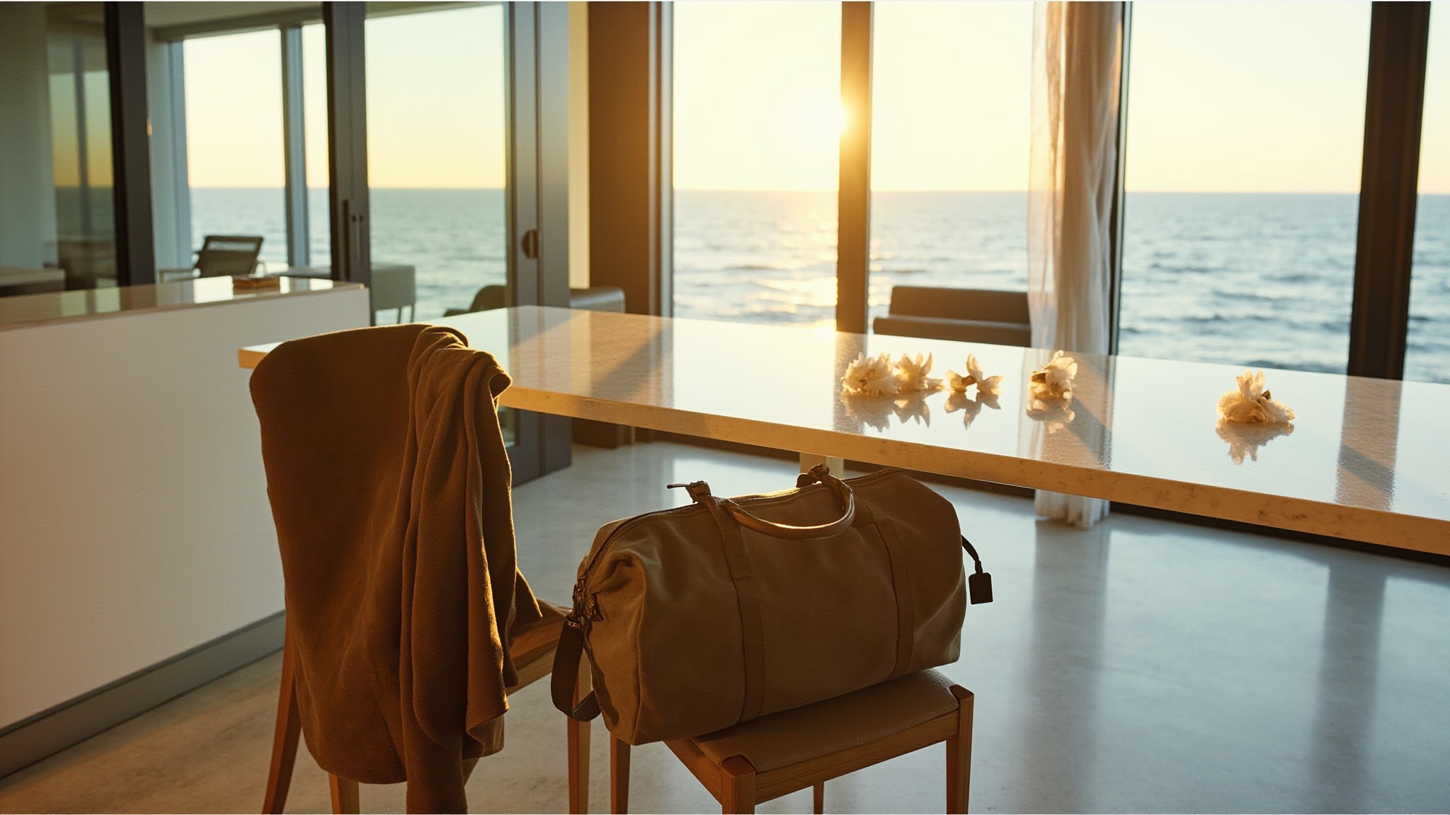 Coastal Leather by The Dua Brand. Atmospheric mood