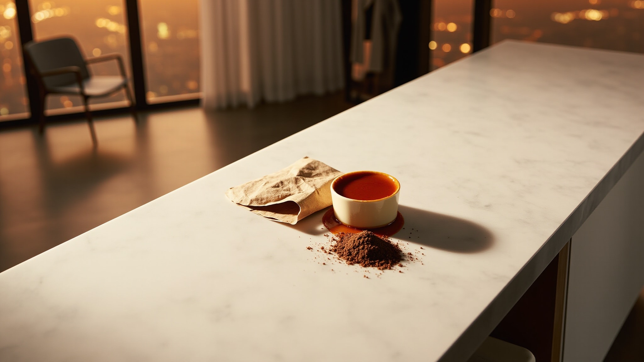 Creamy Coffee Flan by The Dua Brand. Atmospheric mood