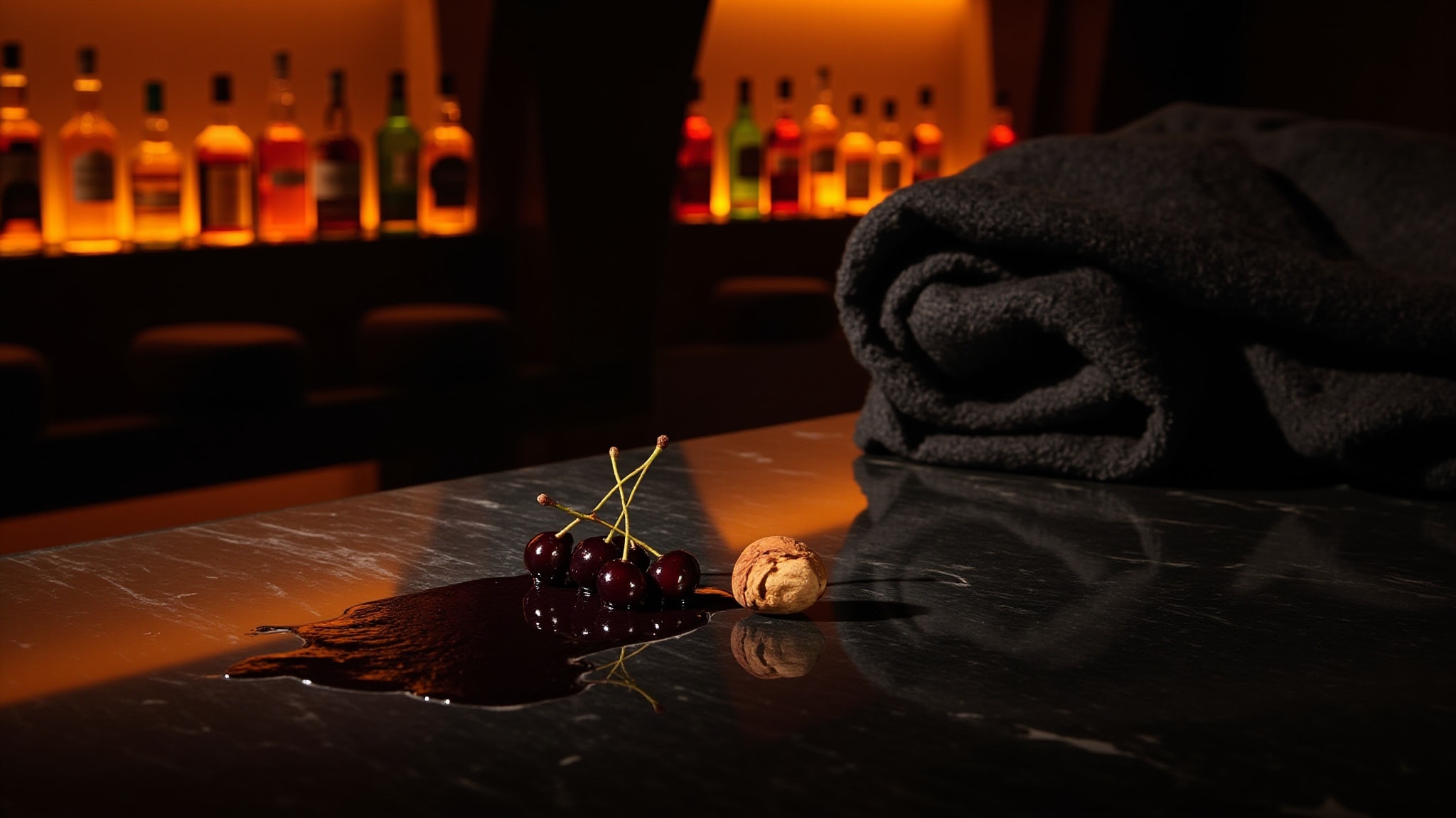 Drowwing in Cherry Cassino by The Dua Brand. Atmospheric mood