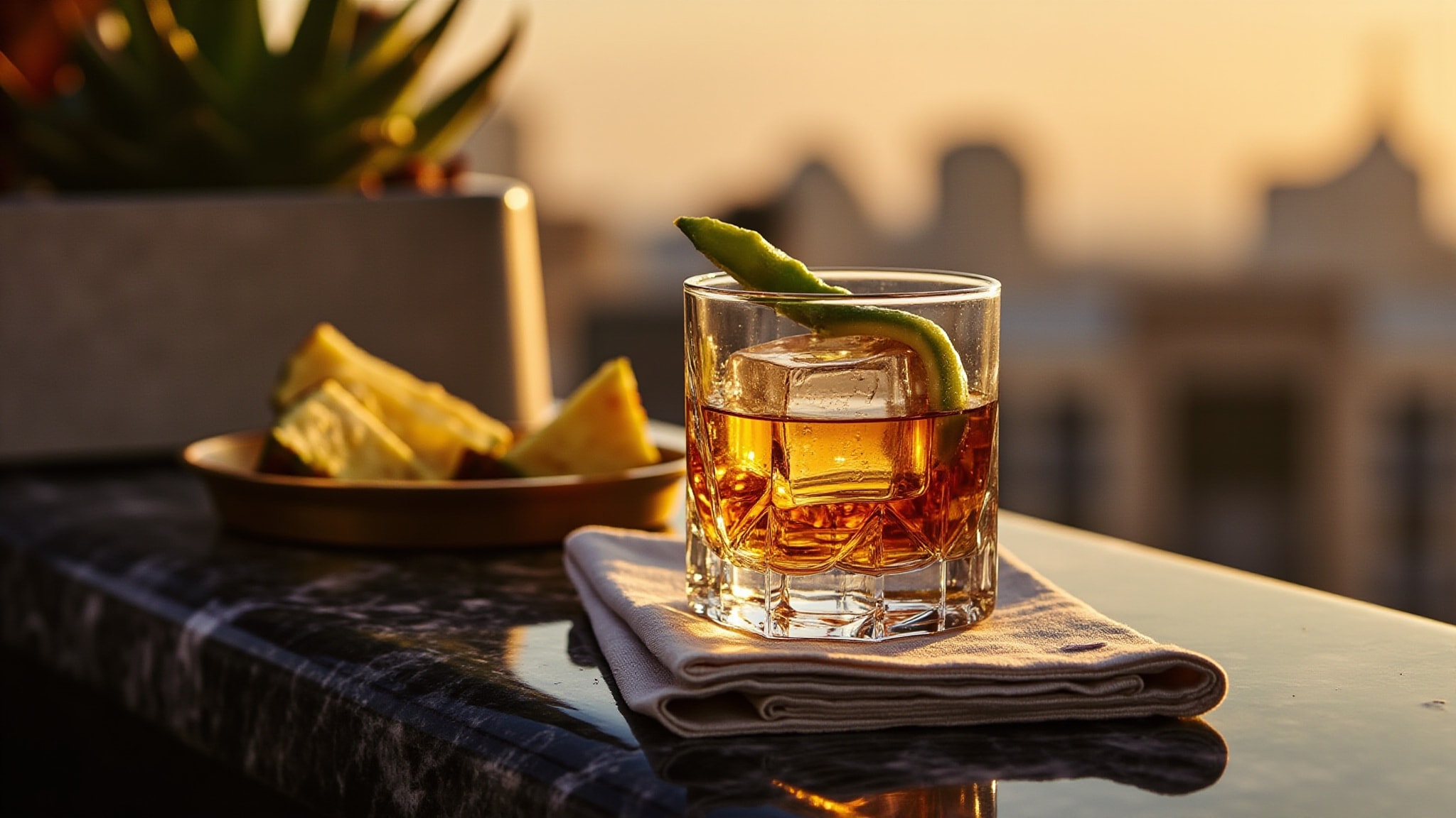 El Valiente Cocktail by The Dua Brand. Atmospheric mood