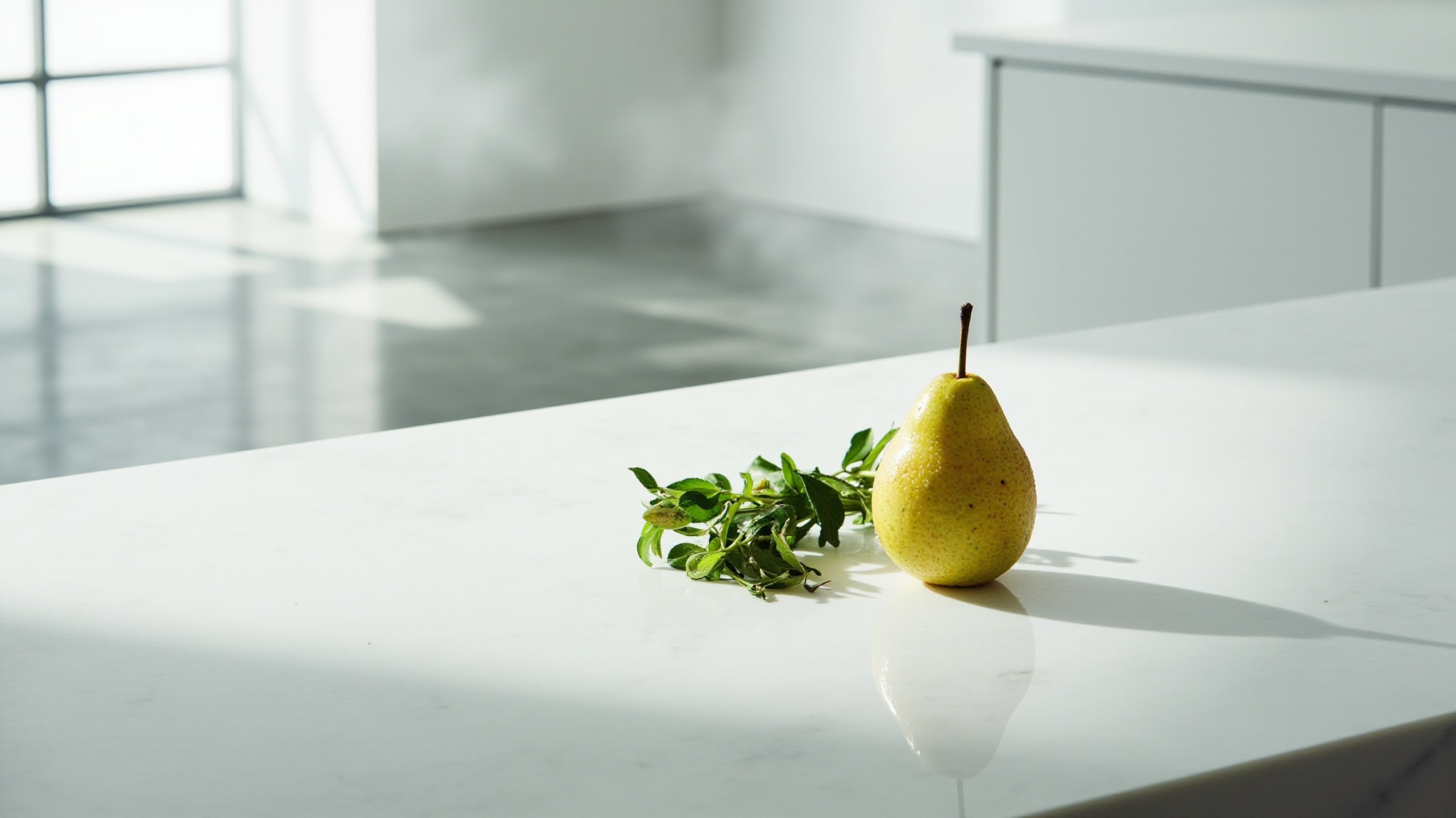 Fresh Herbs And Pear by The Dua Brand. Atmospheric mood