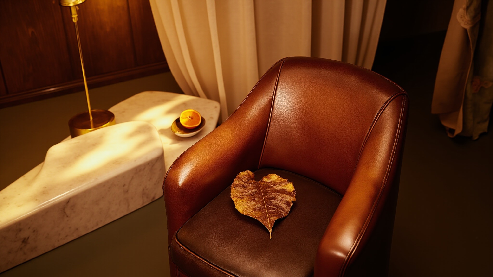 Golden Swirls Of Tobacco by The Dua Brand. Atmospheric mood