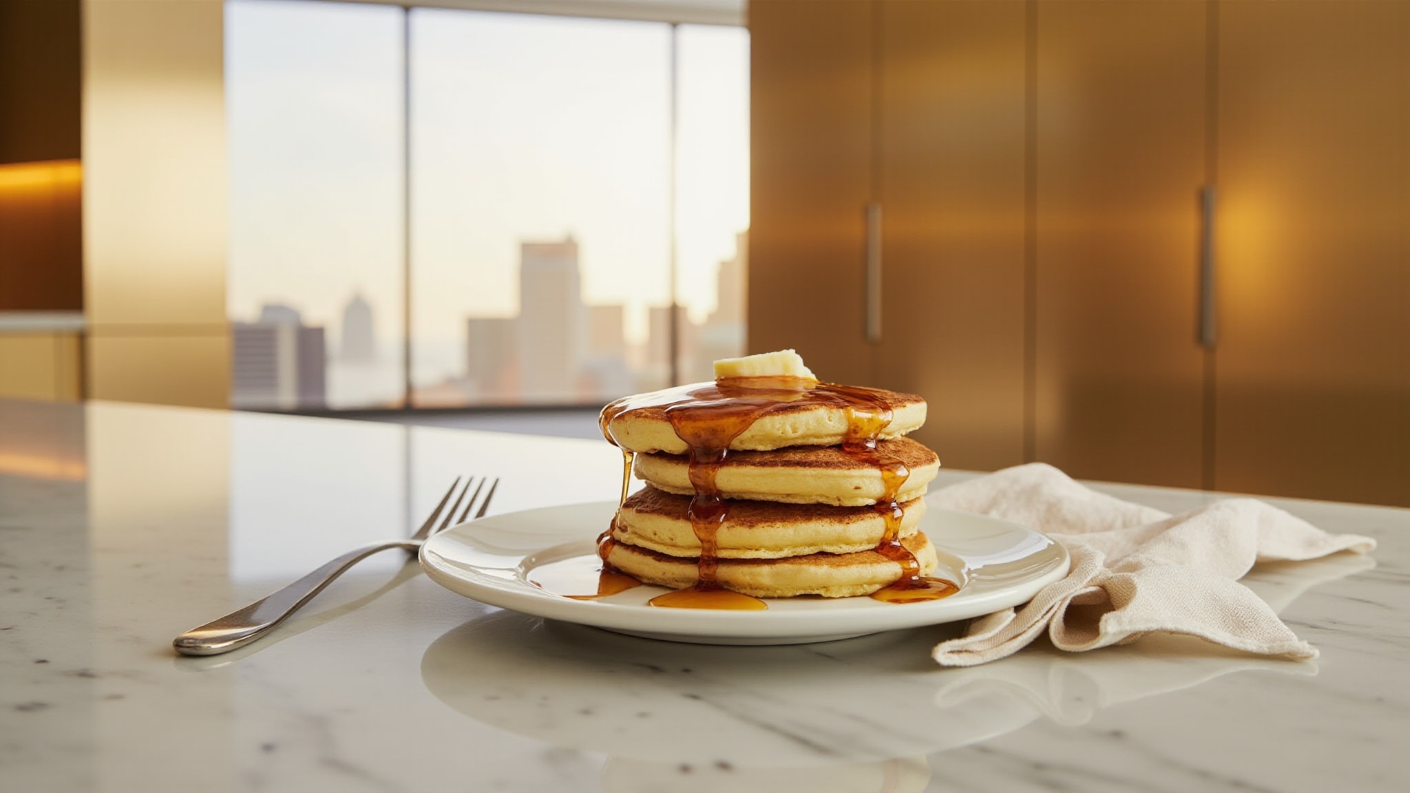 Maple Pancakes by The Dua Brand. Atmospheric mood