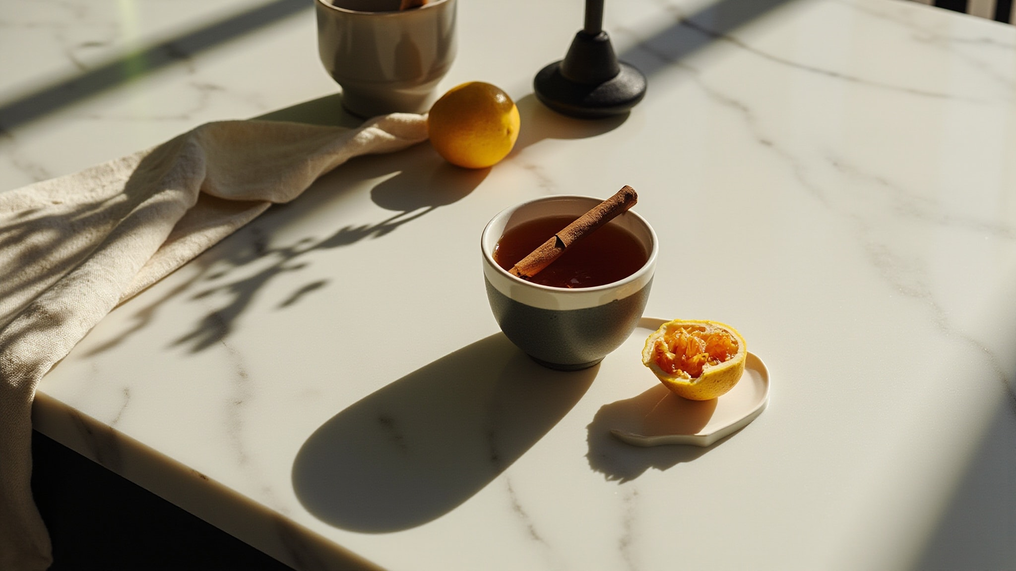 Nostalgic Spiced Tea by The Dua Brand. Atmospheric mood