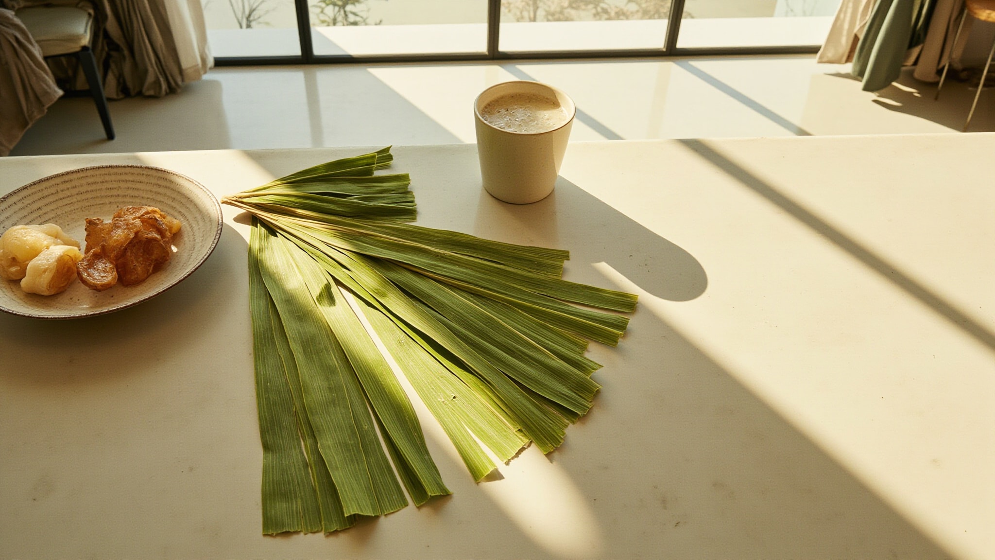 Pandan Dessert by The Dua Brand. Atmospheric mood