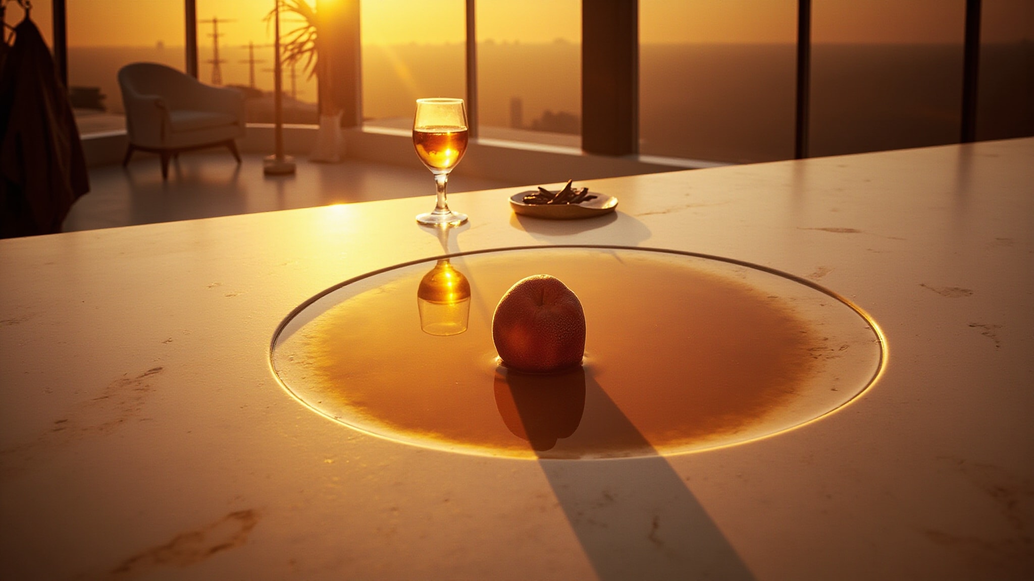 Peach Pomme Trempée by The Dua Brand. Atmospheric mood